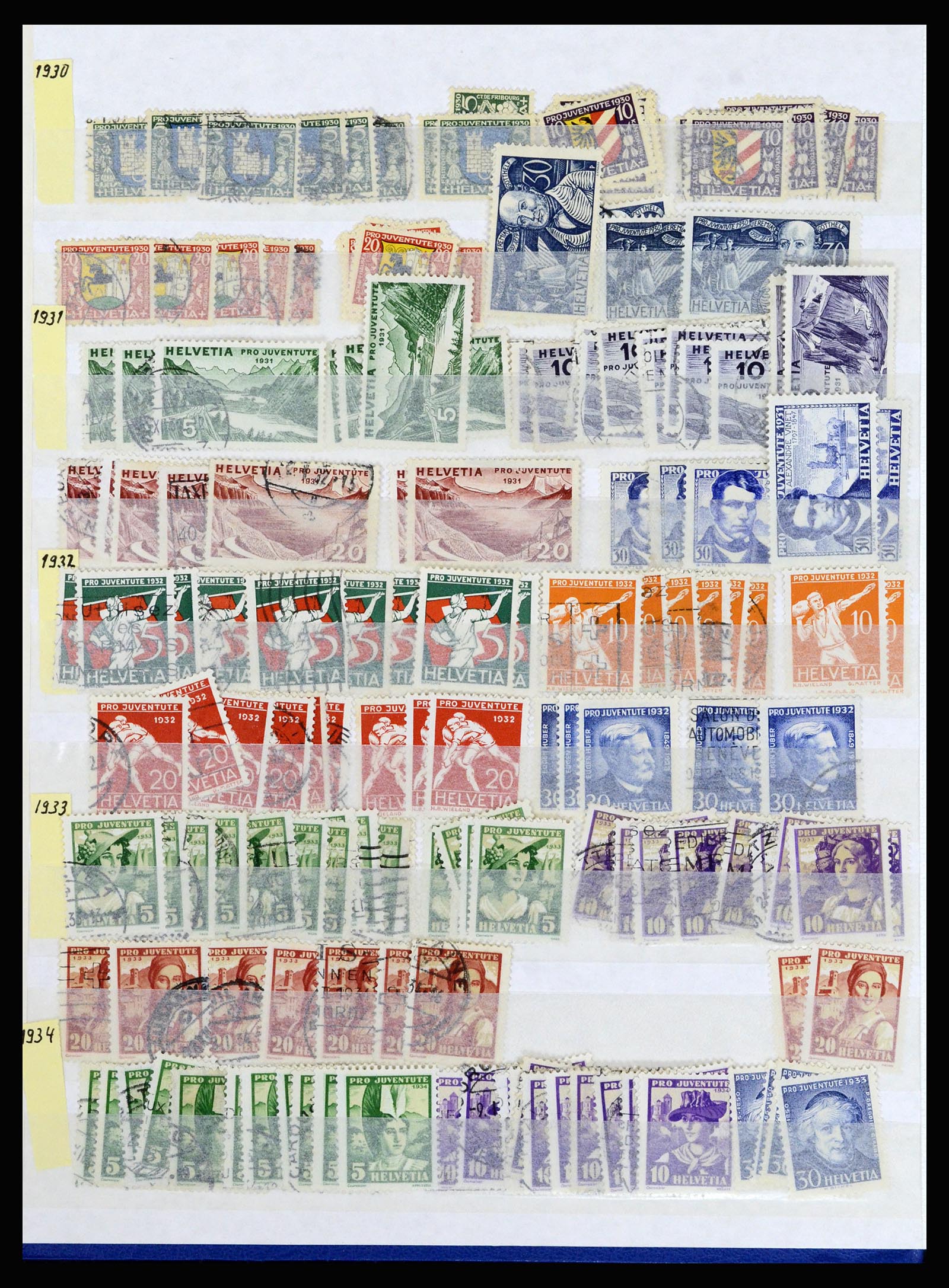 37061 004 - Postzegelverzameling 37061 Zwitserland 1913-2000.
