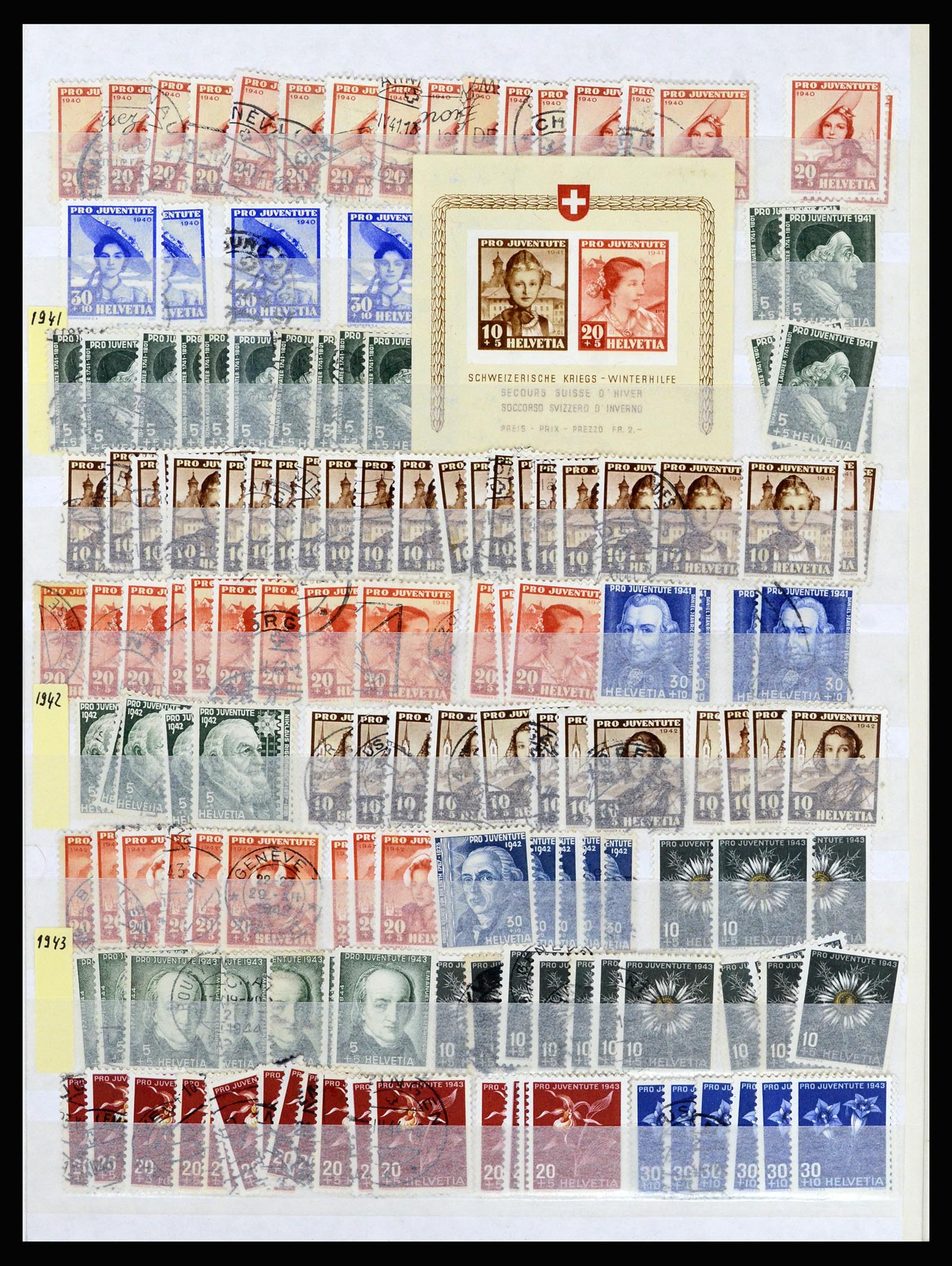 37061 007 - Postzegelverzameling 37061 Zwitserland 1913-2000.