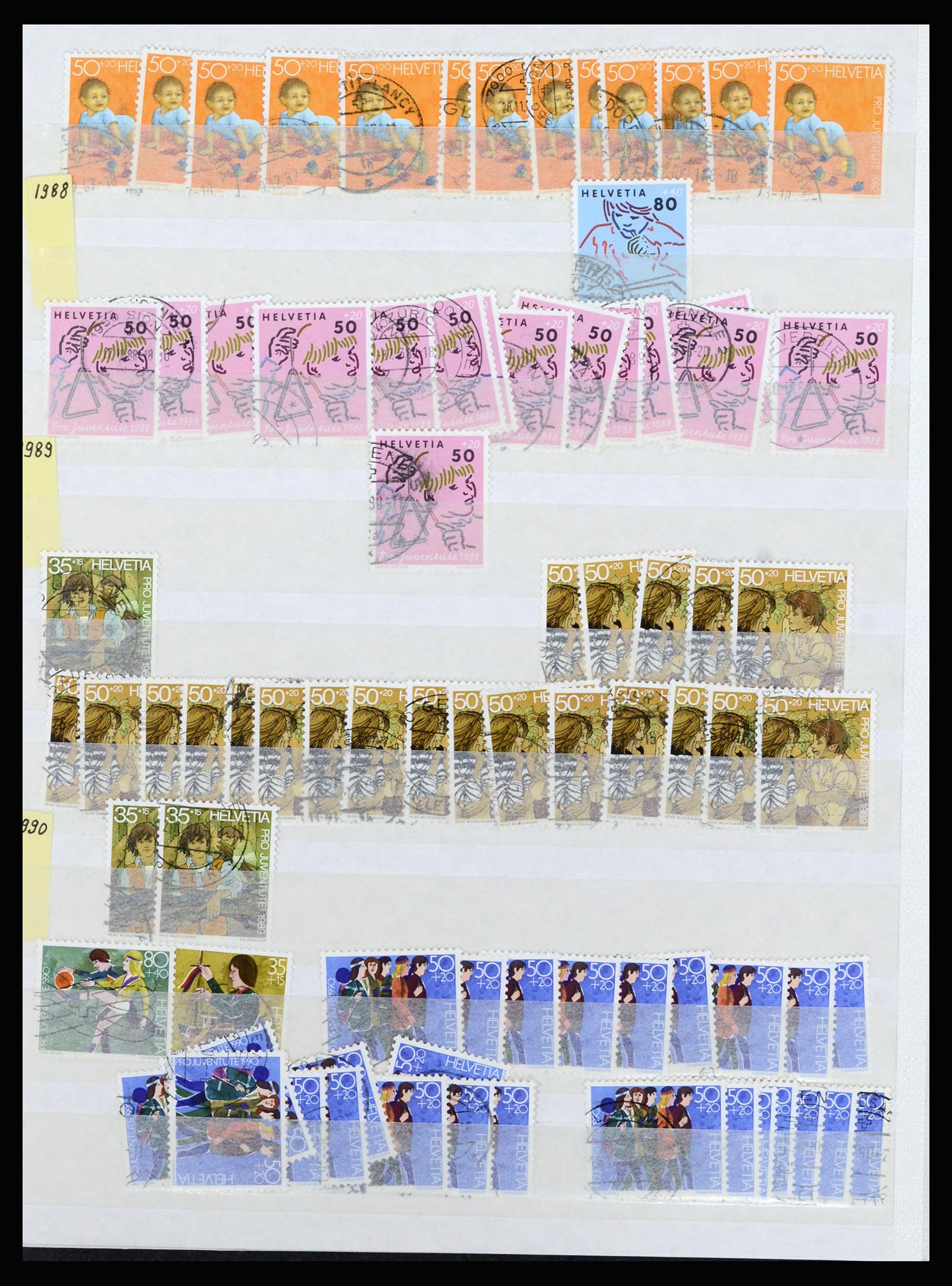 37061 030 - Postzegelverzameling 37061 Zwitserland 1913-2000.