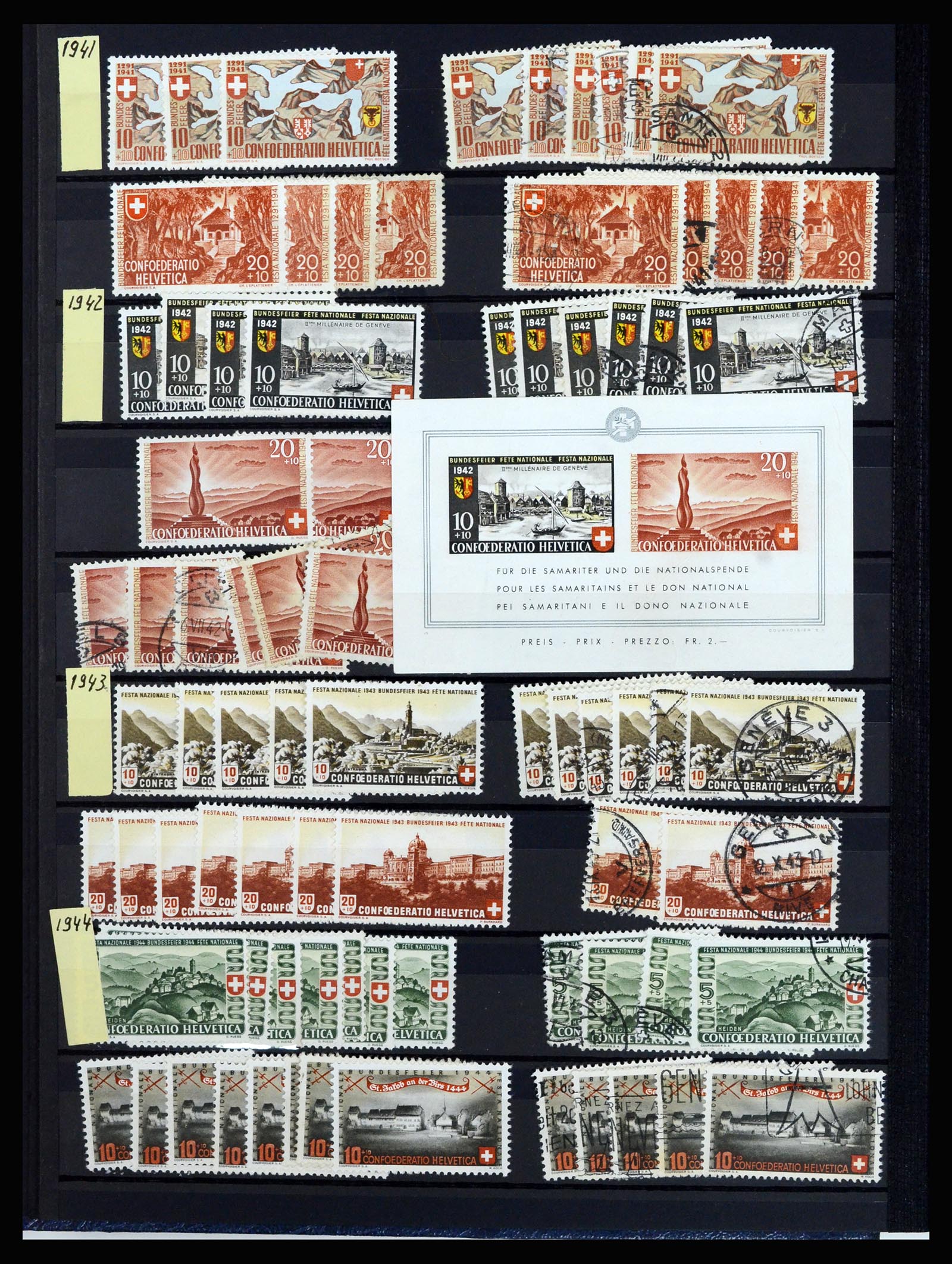 37061 034 - Postzegelverzameling 37061 Zwitserland 1913-2000.