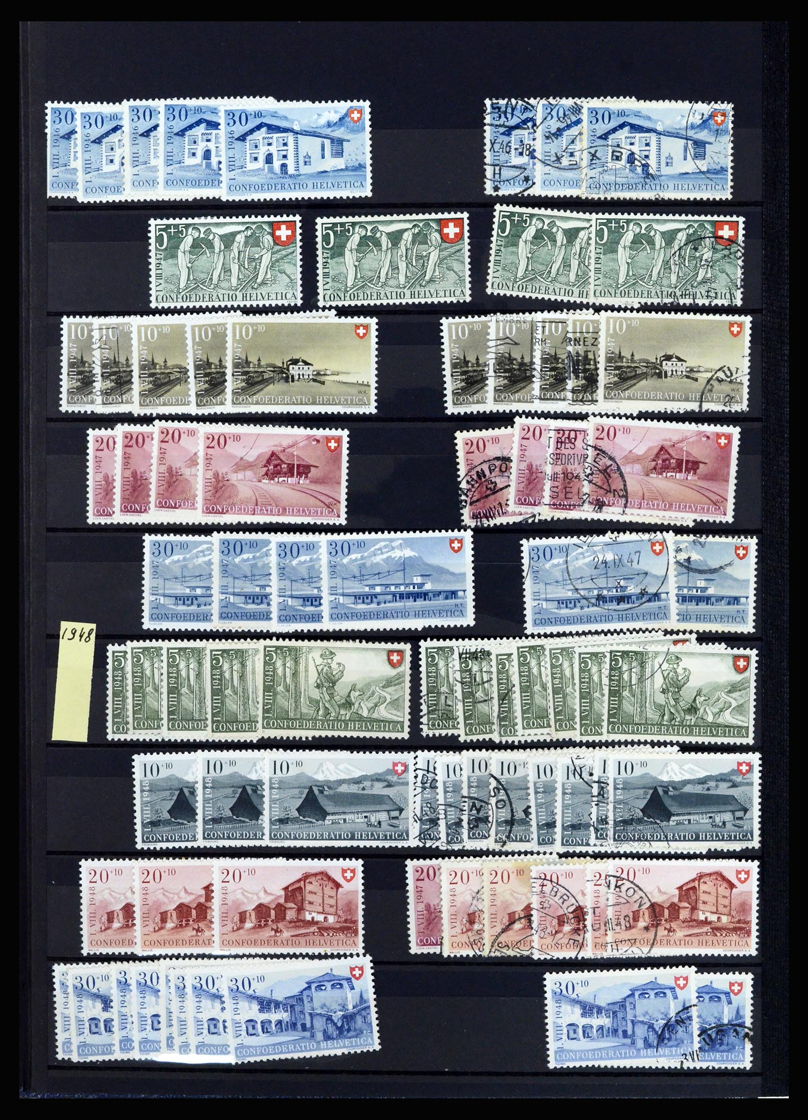37061 036 - Postzegelverzameling 37061 Zwitserland 1913-2000.