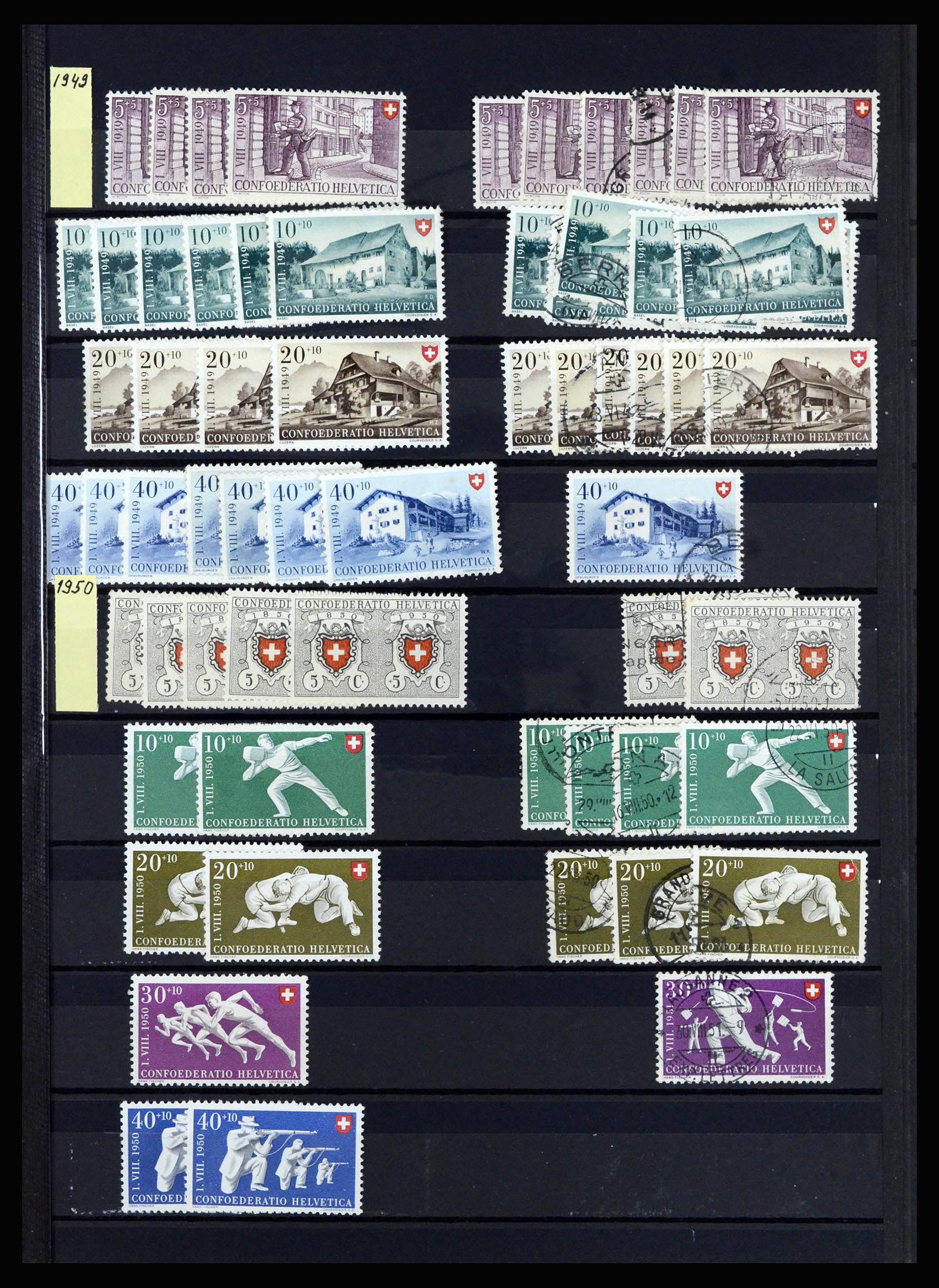 37061 037 - Postzegelverzameling 37061 Zwitserland 1913-2000.