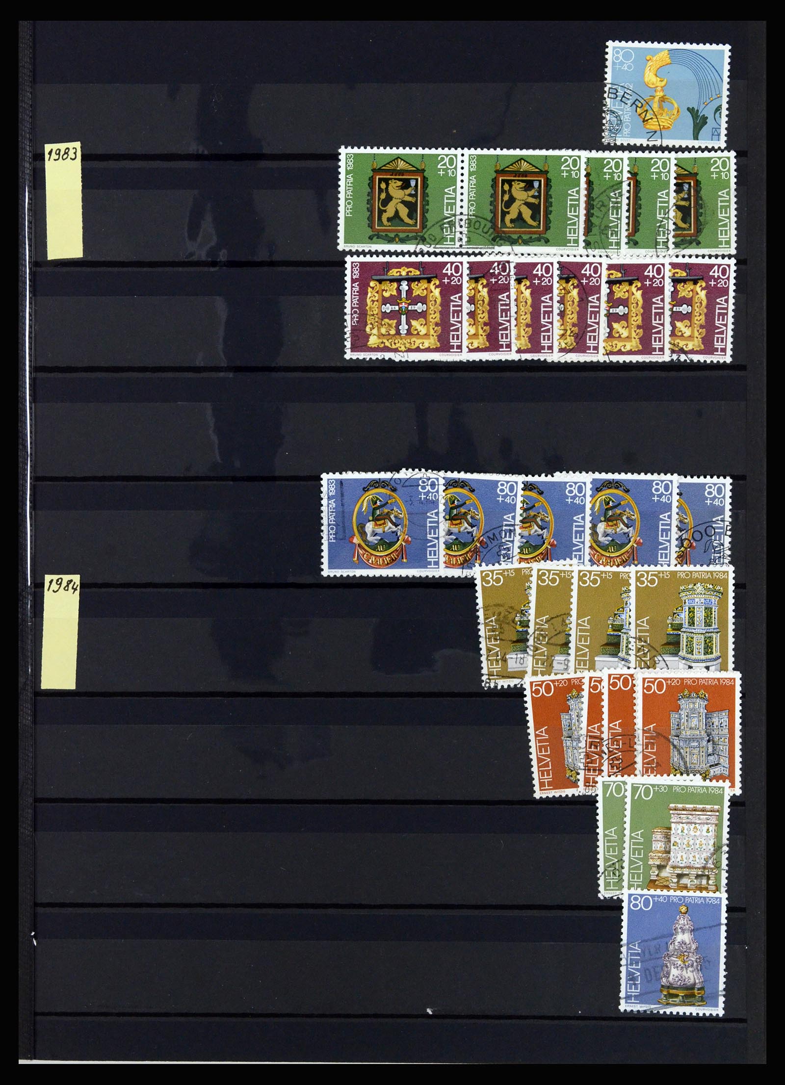 37061 055 - Postzegelverzameling 37061 Zwitserland 1913-2000.