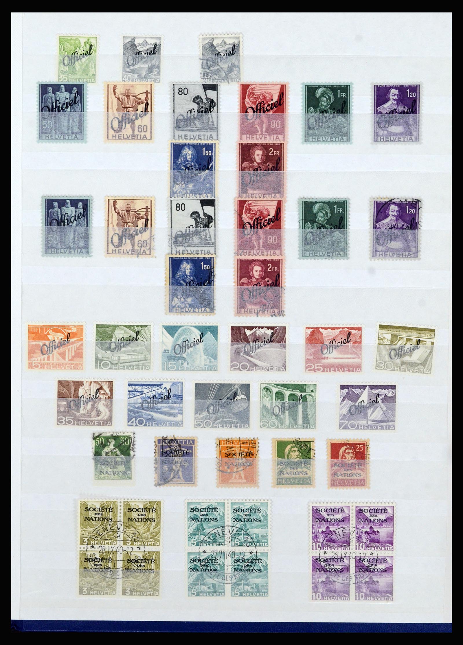 37061 072 - Postzegelverzameling 37061 Zwitserland 1913-2000.