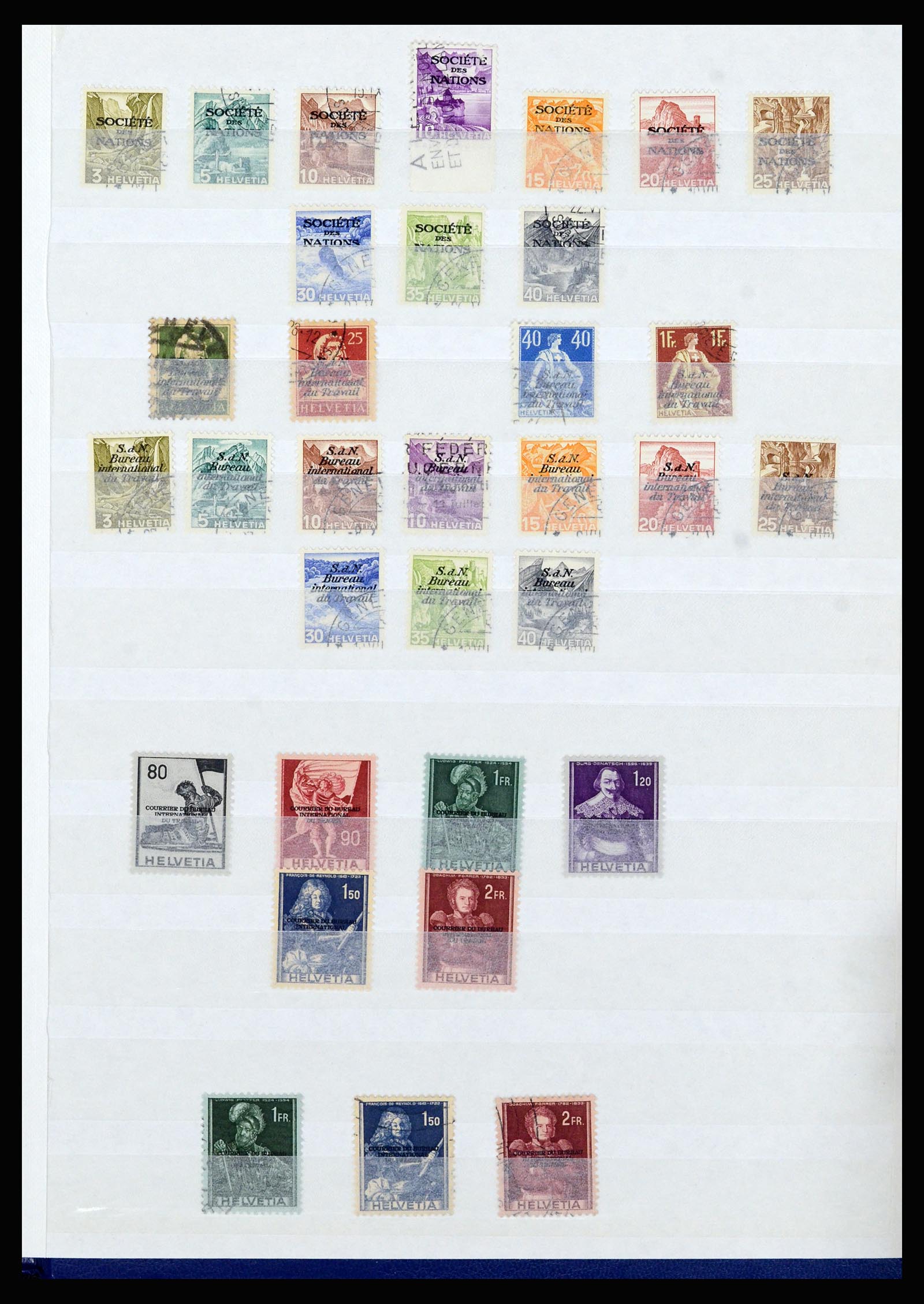 37061 074 - Postzegelverzameling 37061 Zwitserland 1913-2000.