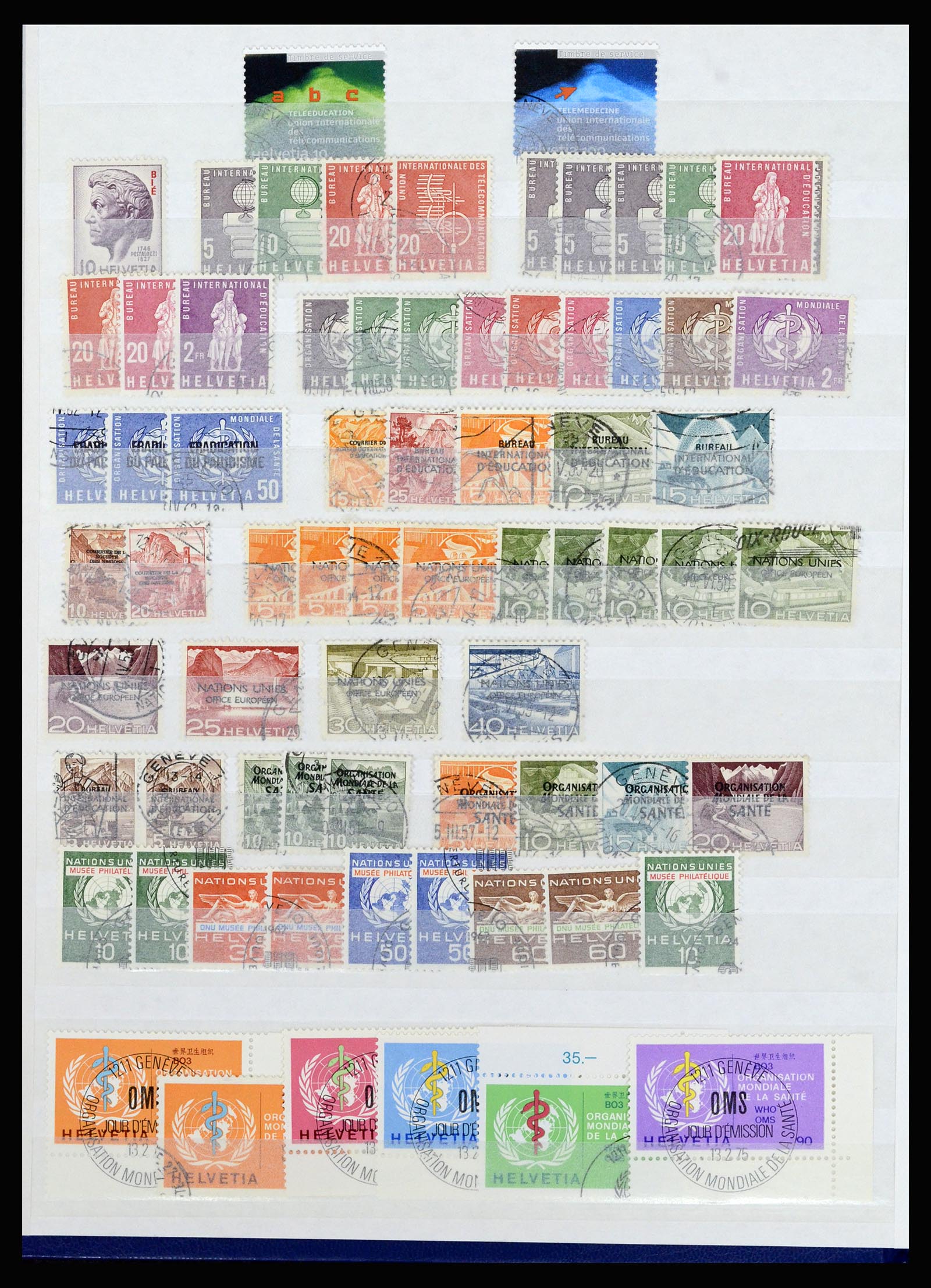 37061 077 - Postzegelverzameling 37061 Zwitserland 1913-2000.