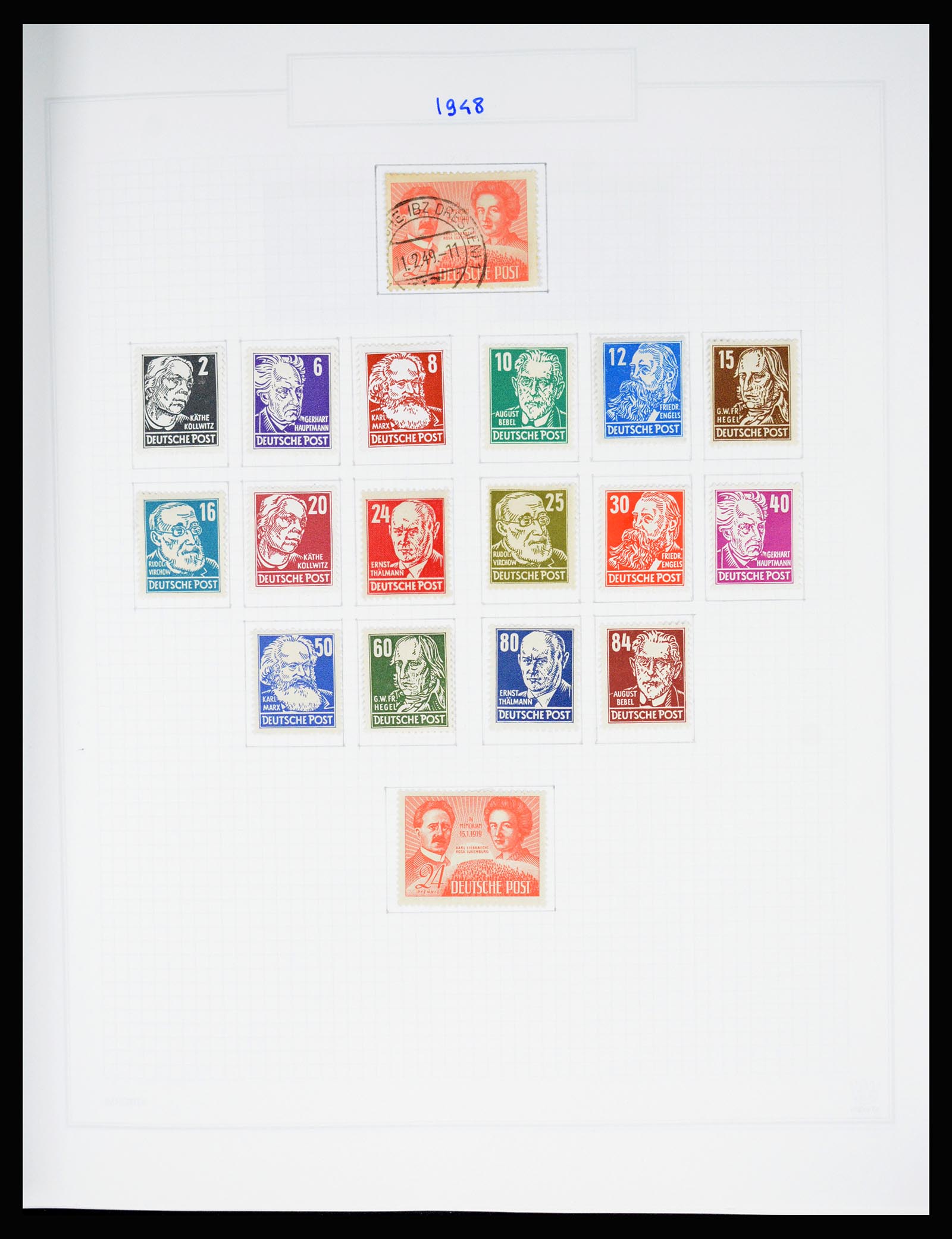 37062 011 - Stamp collection 37062 GDR 1949-1990.
