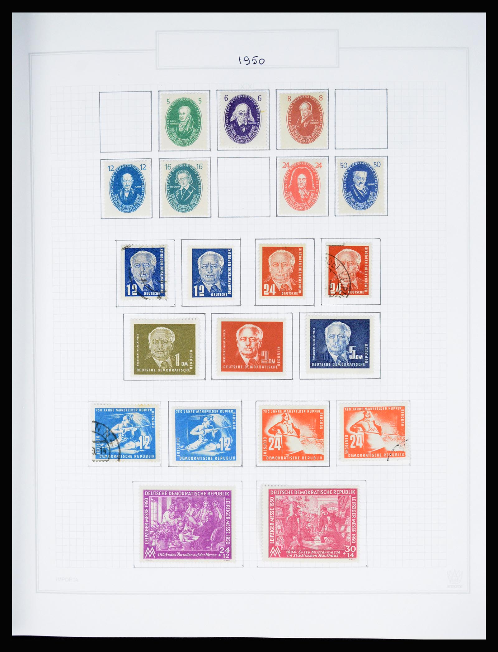 37062 015 - Stamp collection 37062 GDR 1949-1990.