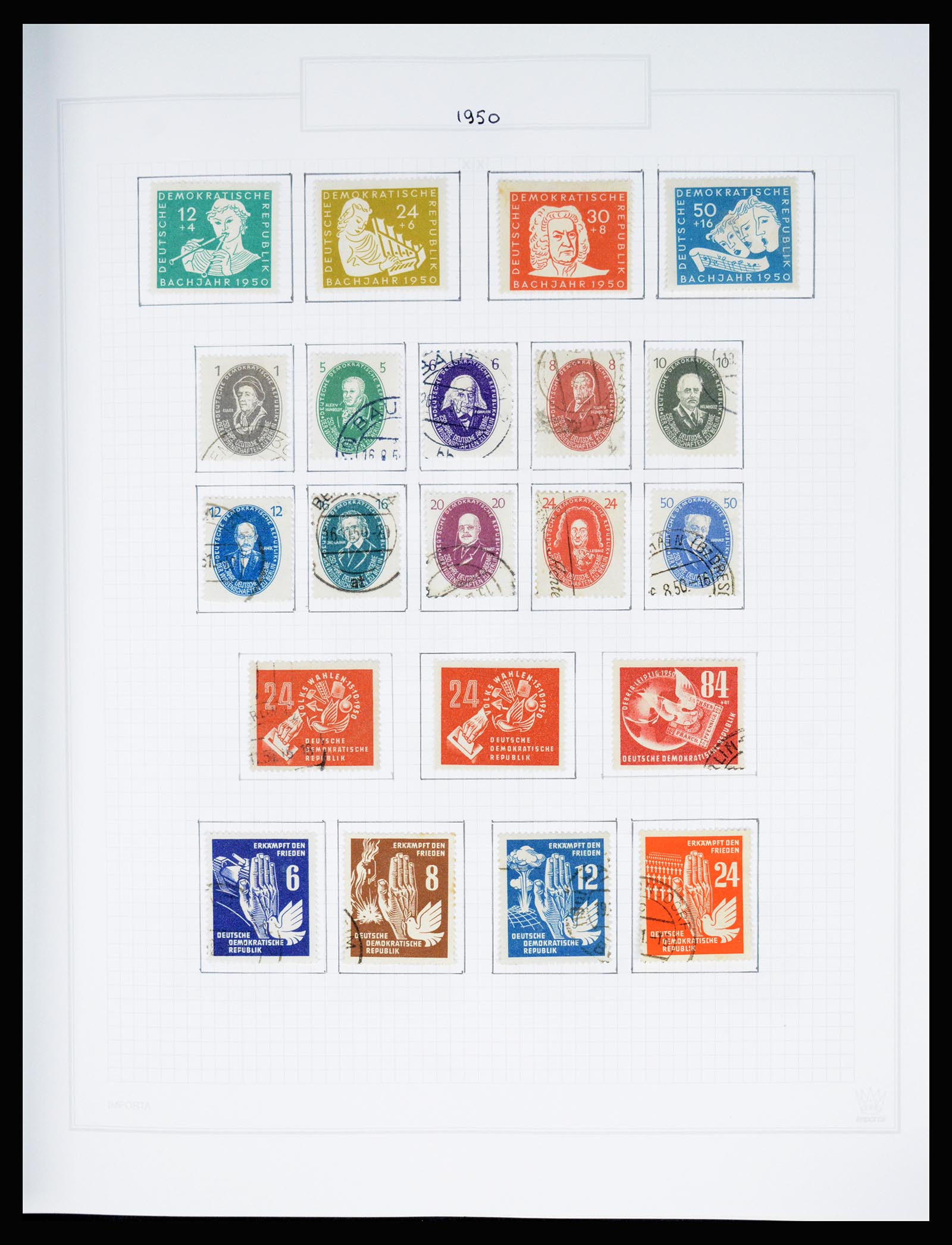 37062 016 - Stamp collection 37062 GDR 1949-1990.