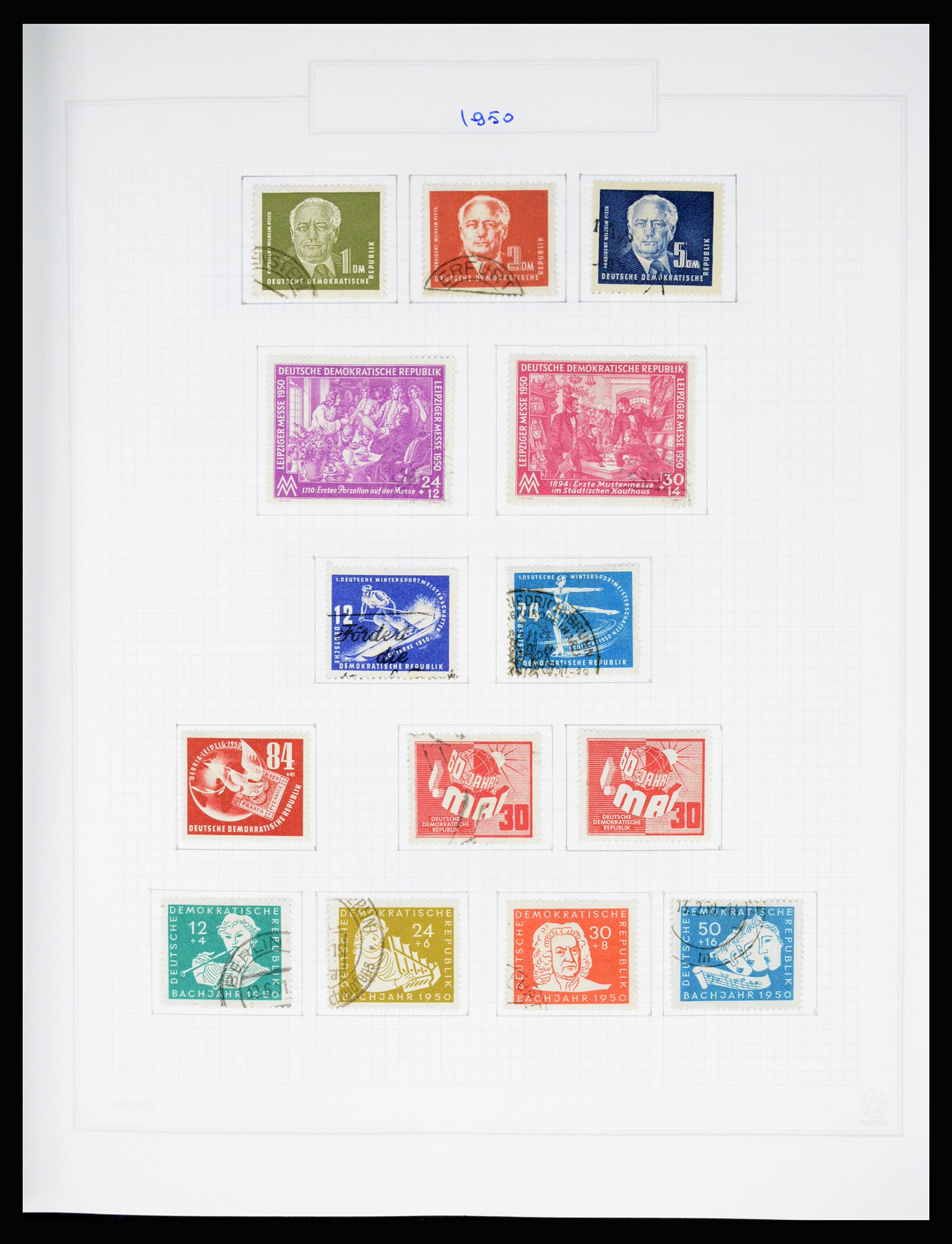 37062 017 - Stamp collection 37062 GDR 1949-1990.