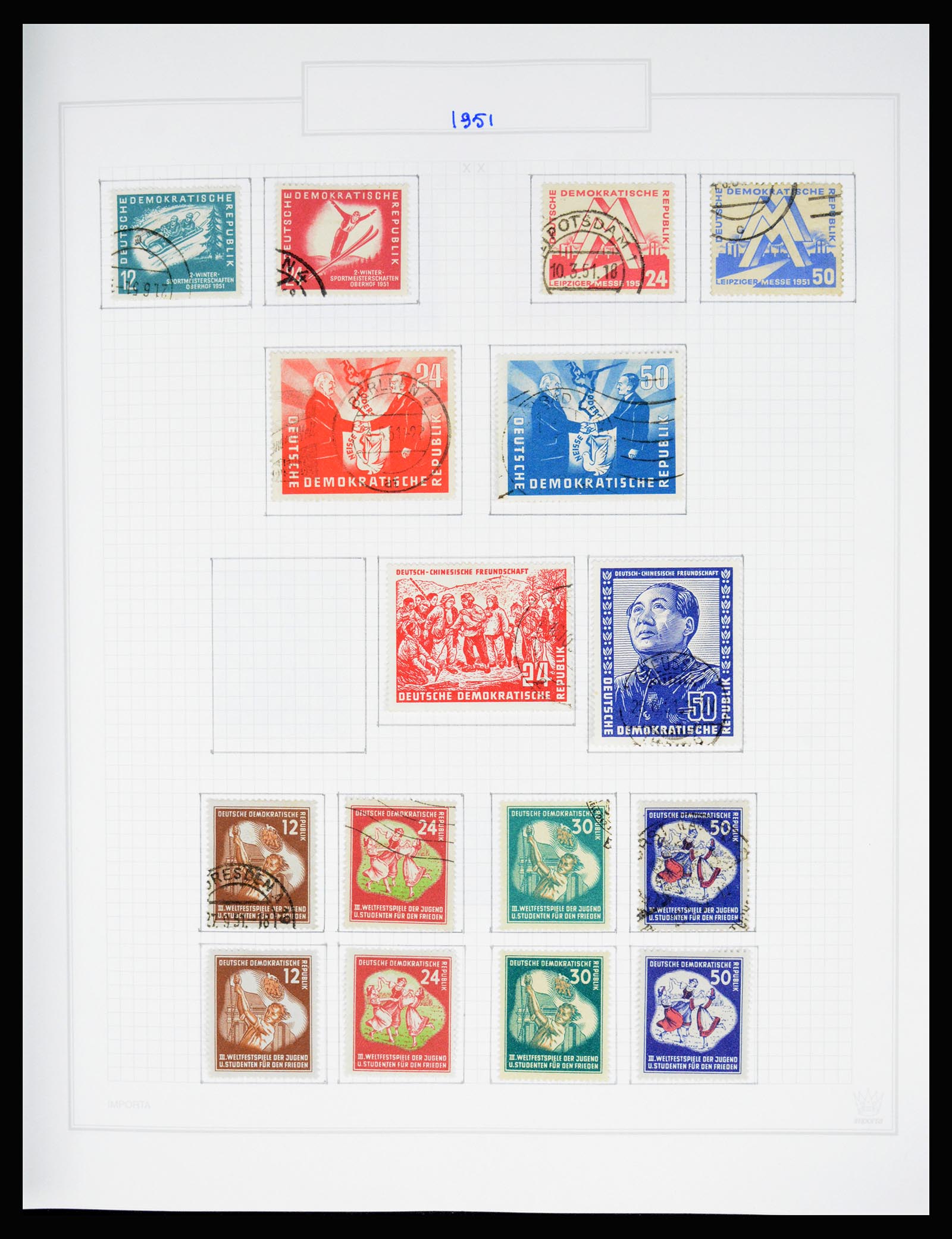 37062 020 - Stamp collection 37062 GDR 1949-1990.