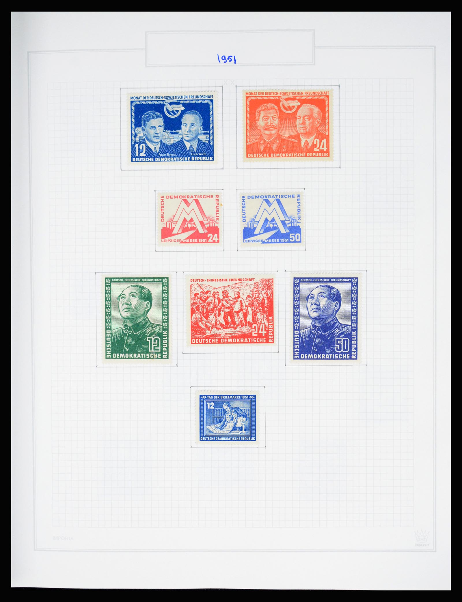 37062 021 - Stamp collection 37062 GDR 1949-1990.
