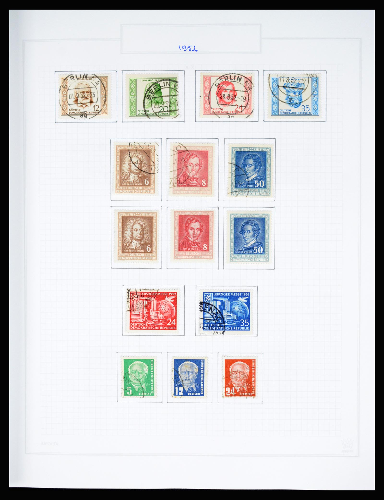 37062 023 - Stamp collection 37062 GDR 1949-1990.