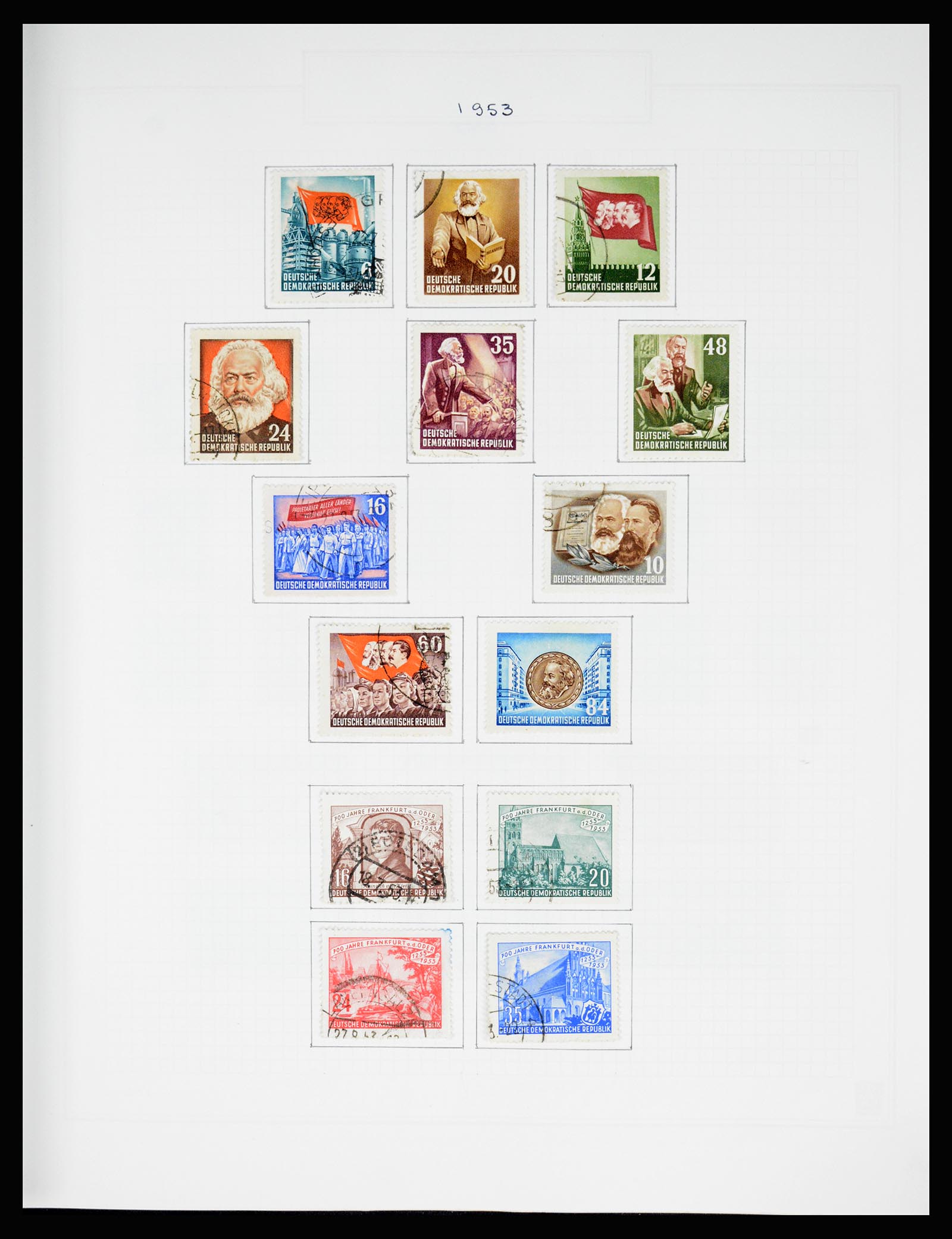 37062 026 - Stamp collection 37062 GDR 1949-1990.