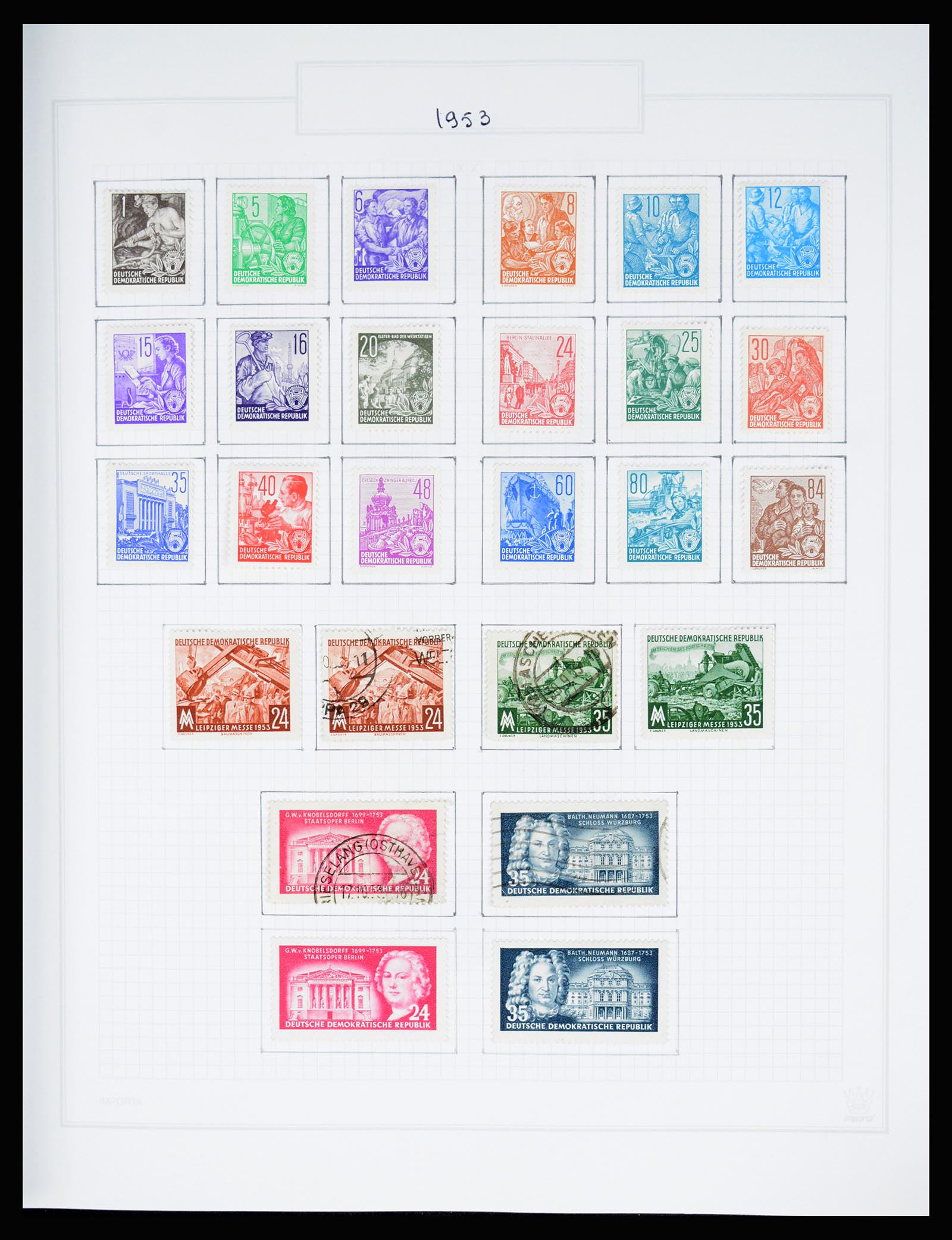 37062 029 - Stamp collection 37062 GDR 1949-1990.