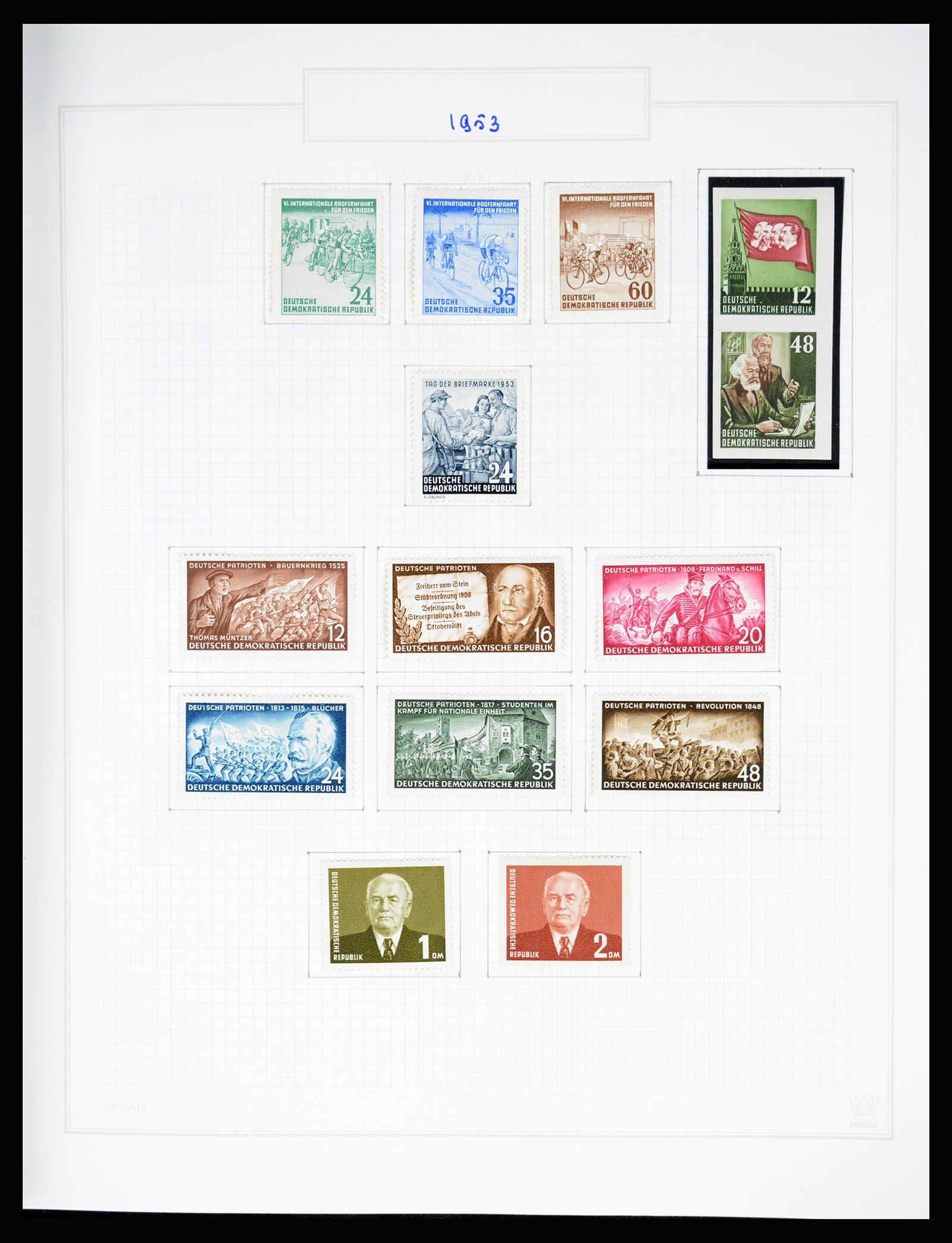 37062 032 - Stamp collection 37062 GDR 1949-1990.