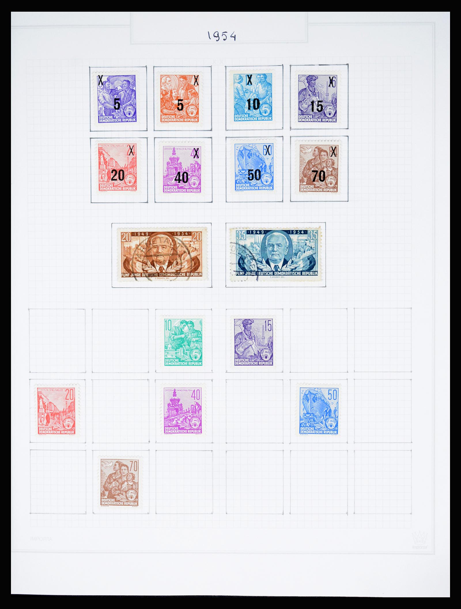 37062 036 - Stamp collection 37062 GDR 1949-1990.