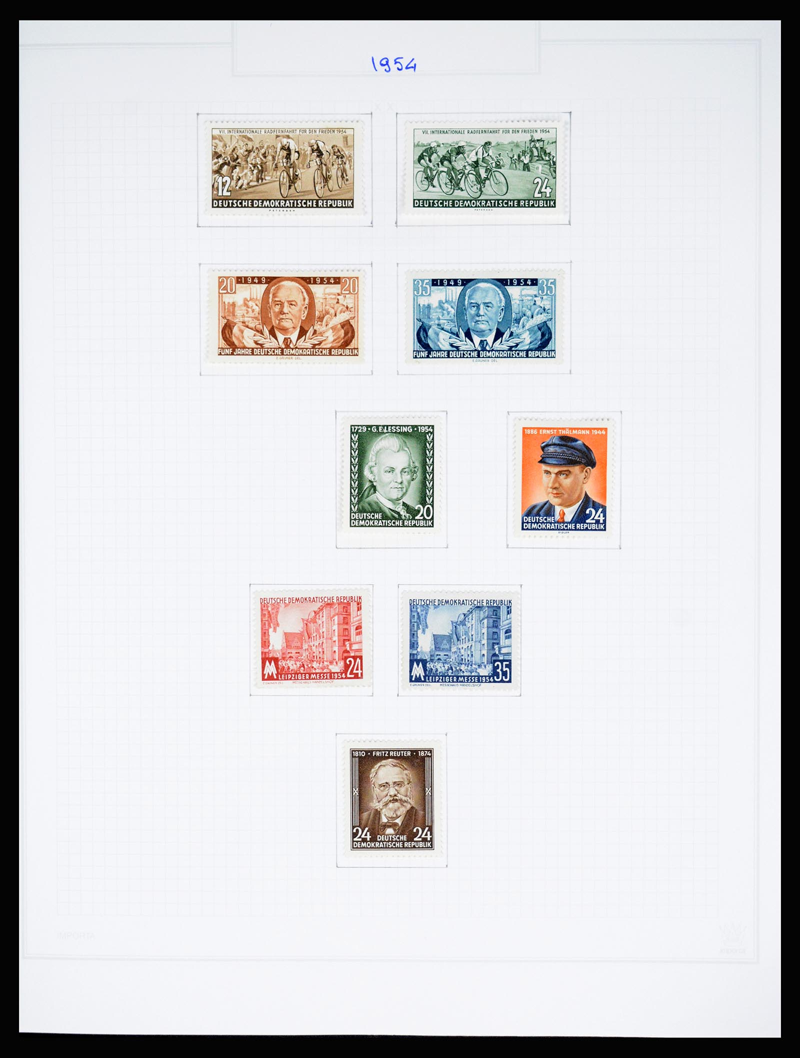 37062 037 - Stamp collection 37062 GDR 1949-1990.