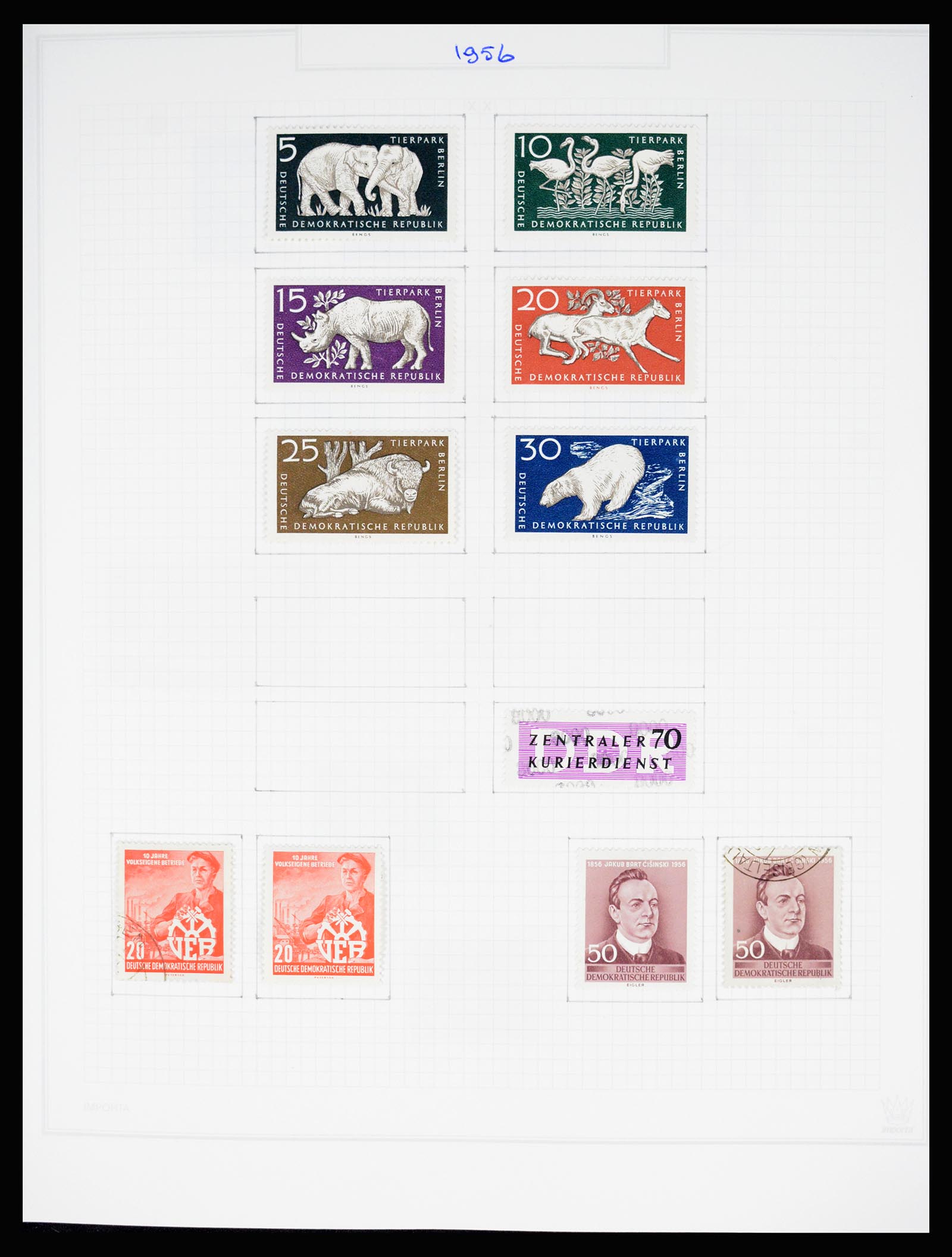 37062 054 - Stamp collection 37062 GDR 1949-1990.