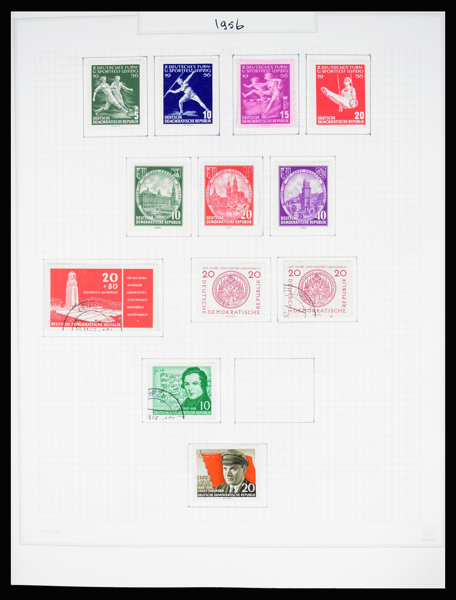 37062 055 - Stamp collection 37062 GDR 1949-1990.