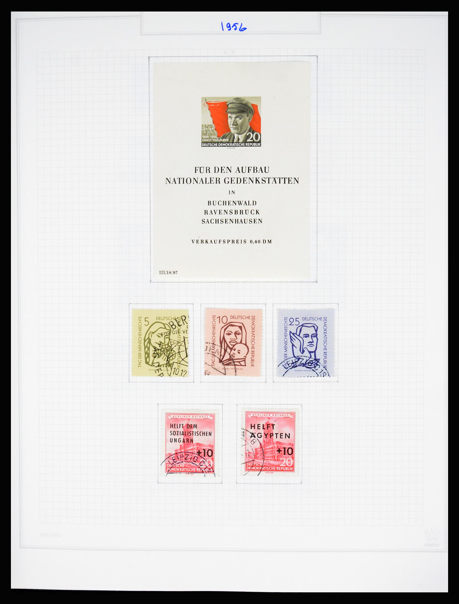 37062 056 - Stamp collection 37062 GDR 1949-1990.