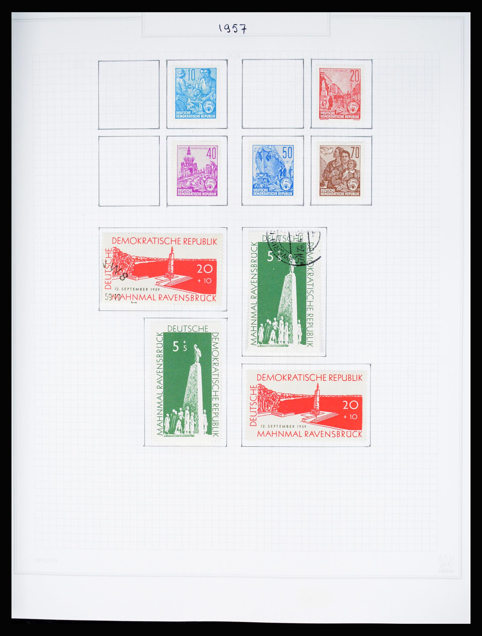 37062 063 - Stamp collection 37062 GDR 1949-1990.