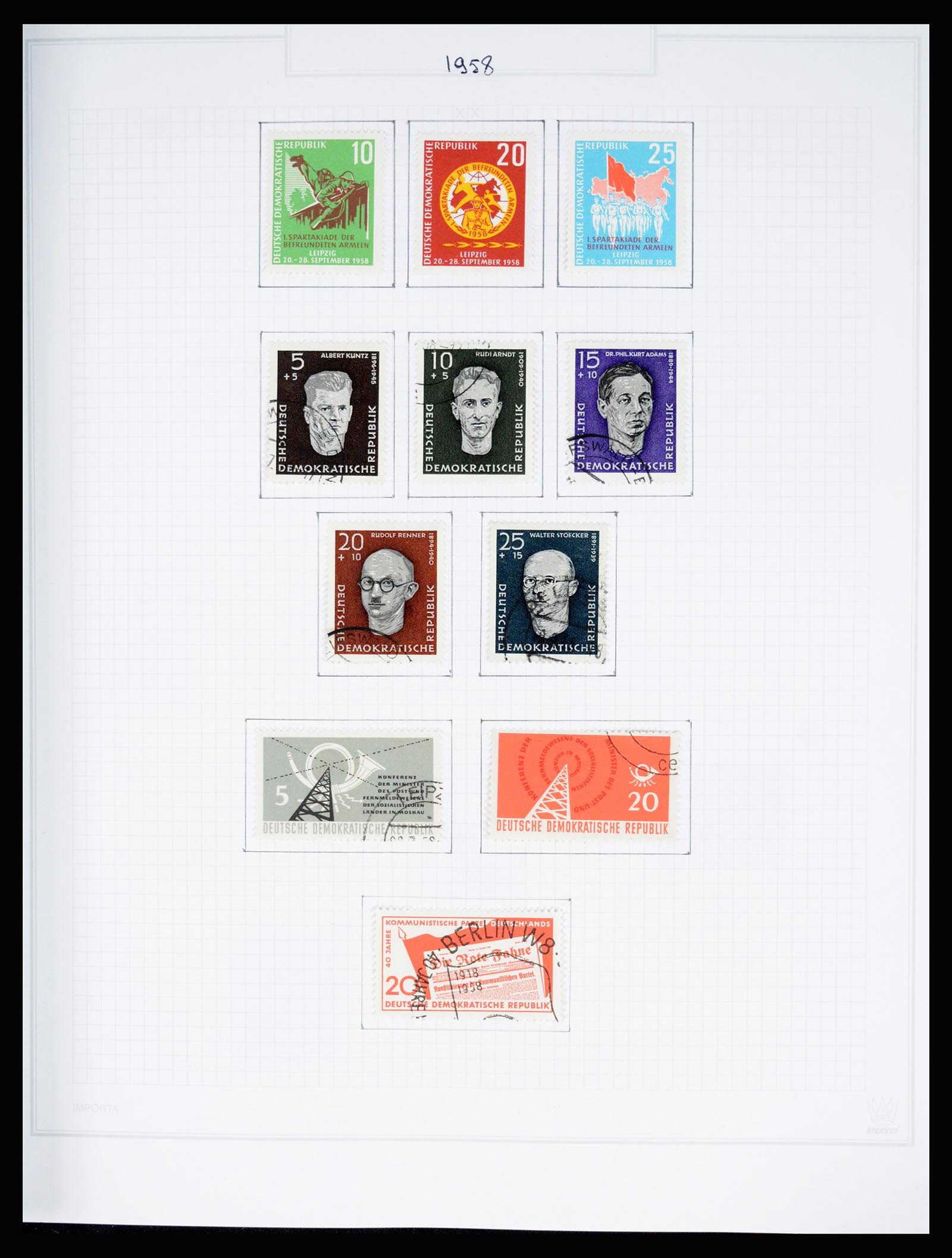 37062 073 - Stamp collection 37062 GDR 1949-1990.