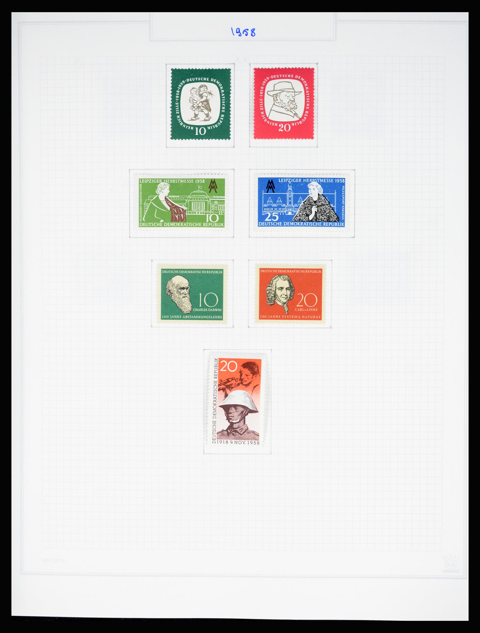 37062 077 - Stamp collection 37062 GDR 1949-1990.