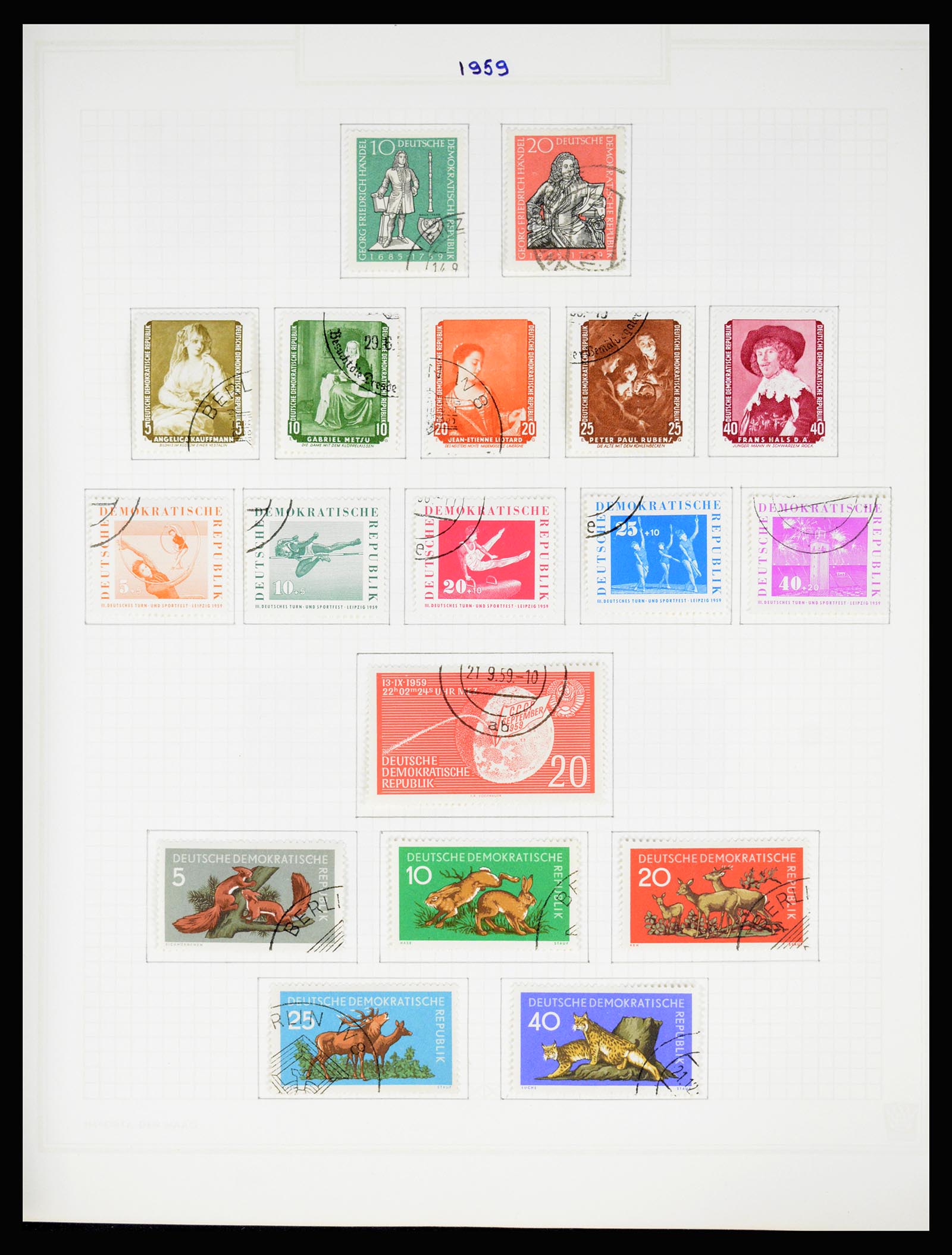 37062 079 - Stamp collection 37062 GDR 1949-1990.