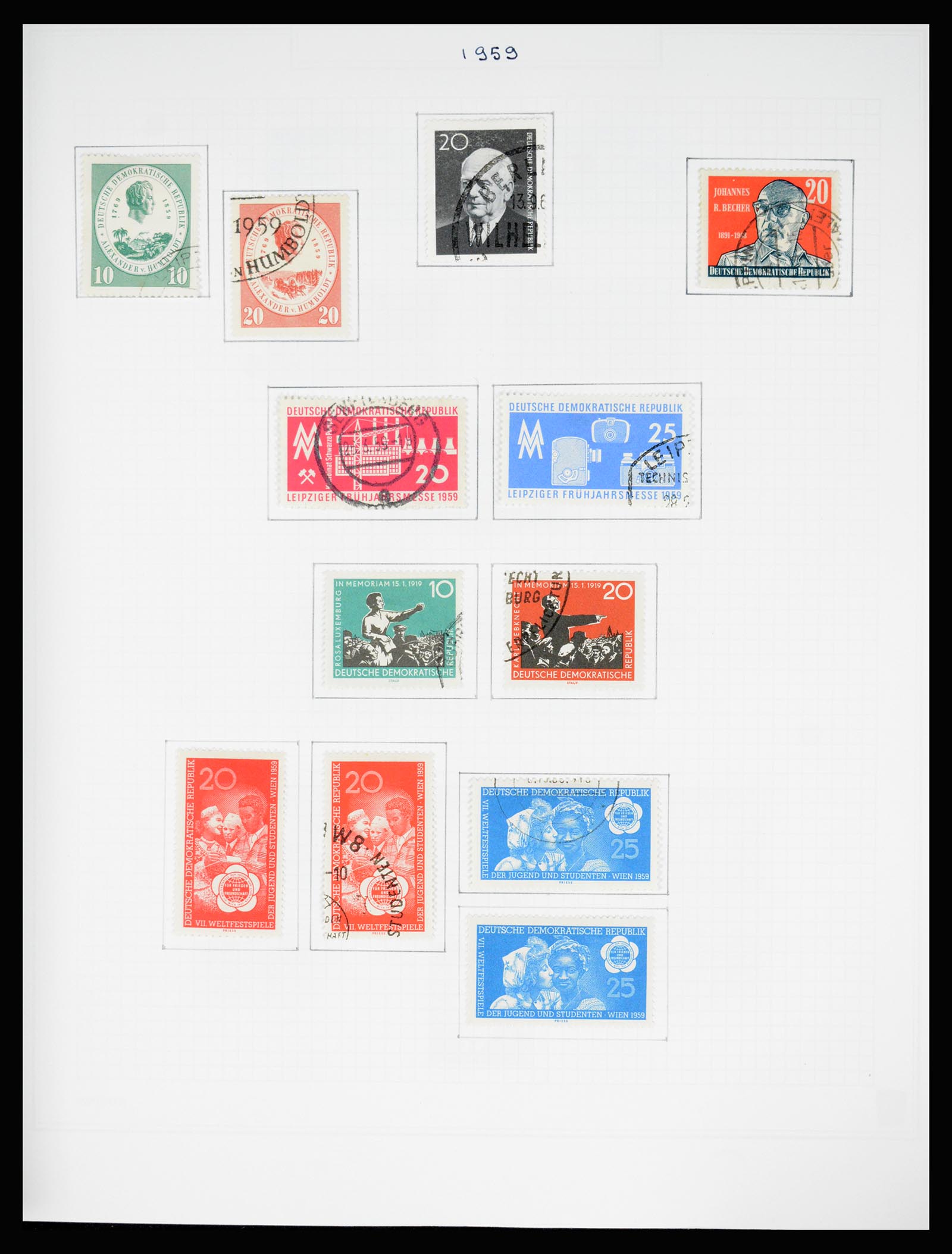 37062 081 - Stamp collection 37062 GDR 1949-1990.