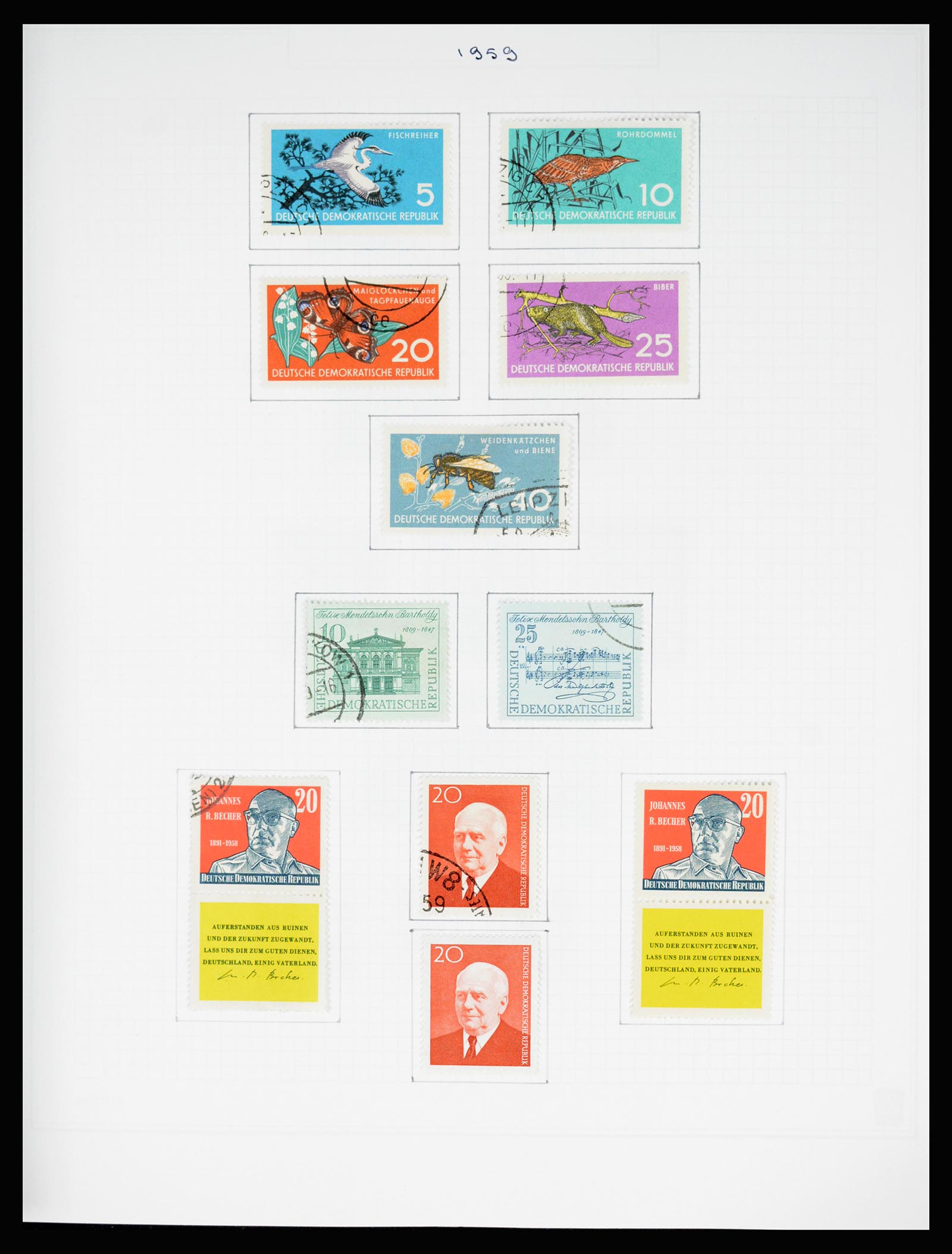 37062 082 - Stamp collection 37062 GDR 1949-1990.