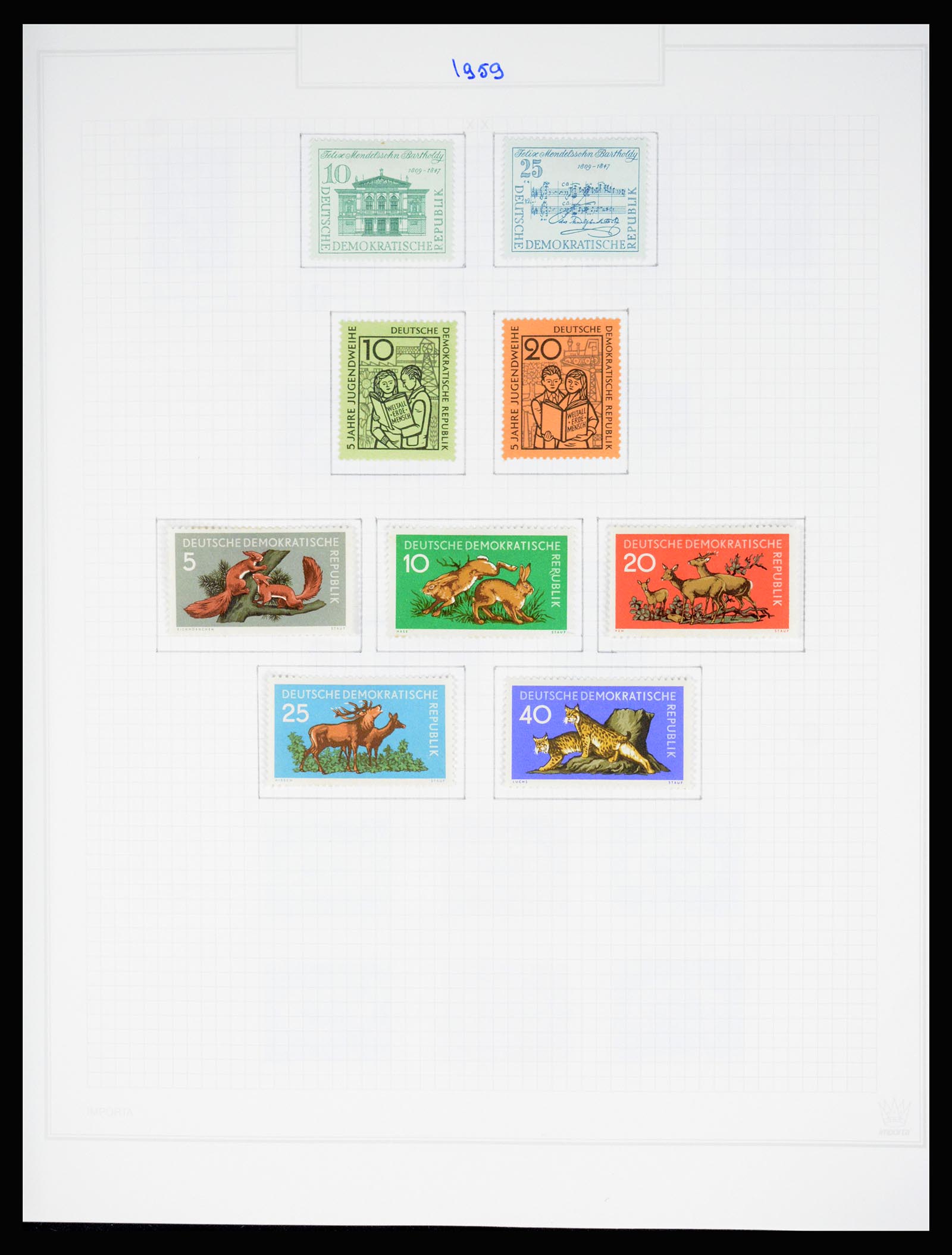 37062 089 - Stamp collection 37062 GDR 1949-1990.