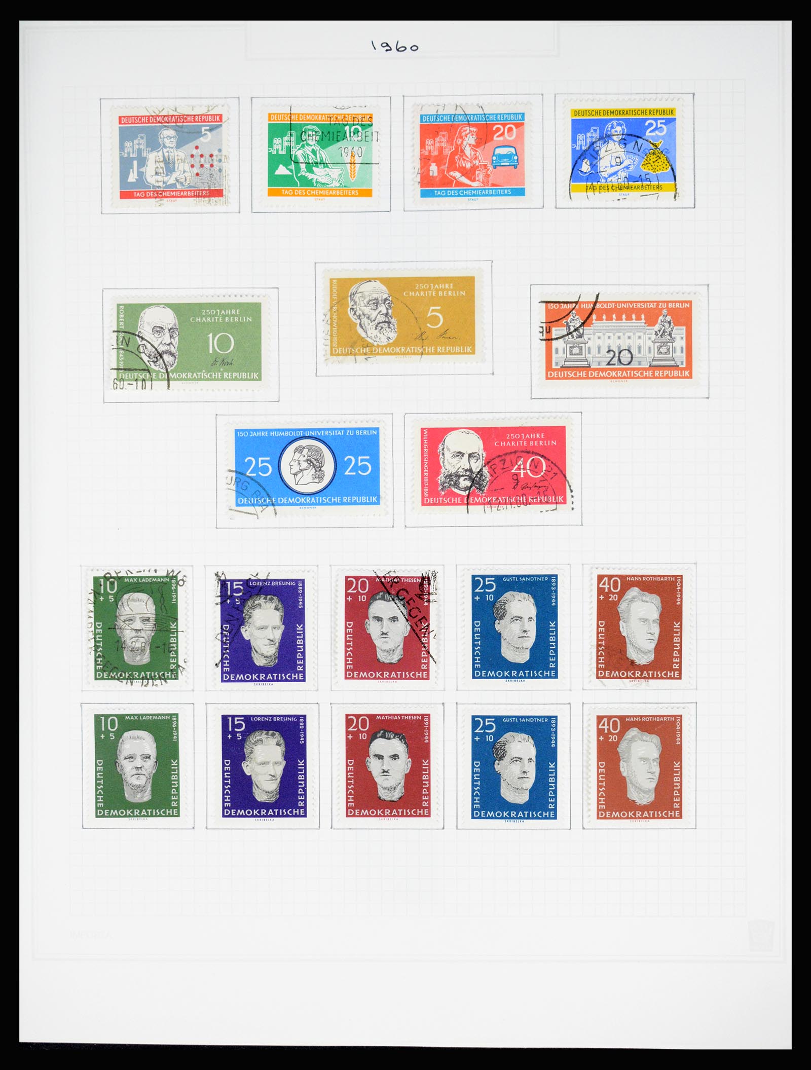 37062 092 - Stamp collection 37062 GDR 1949-1990.