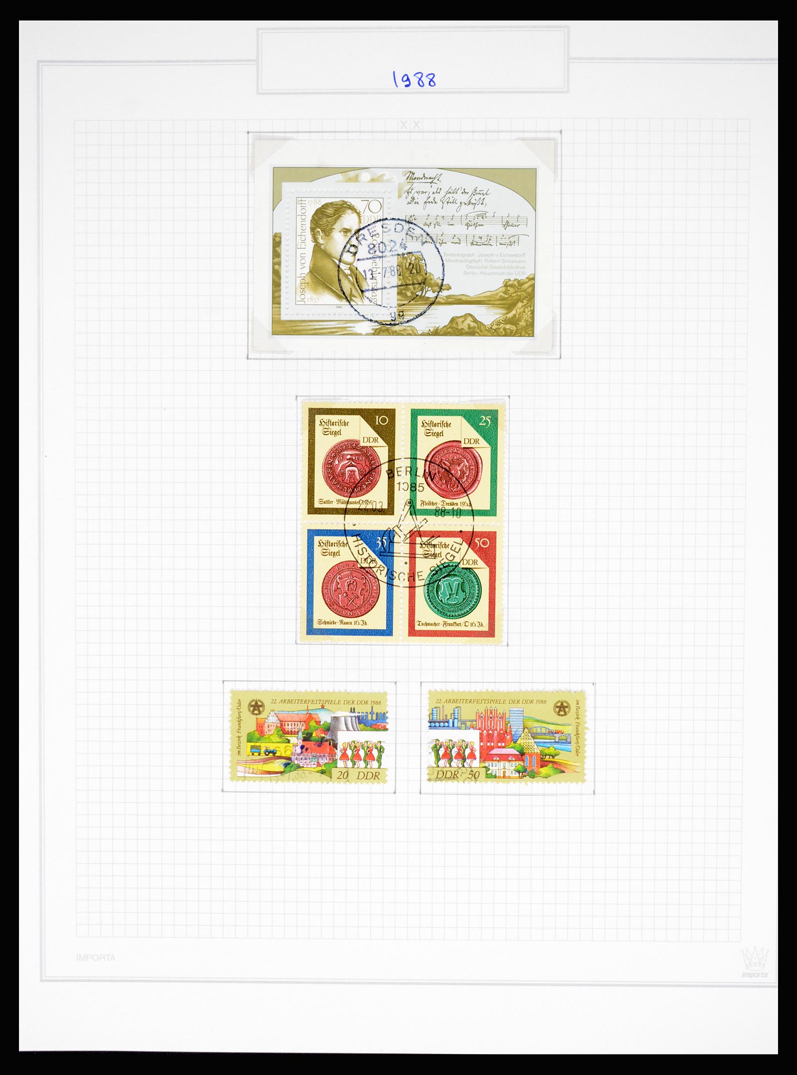 37062 688 - Stamp collection 37062 GDR 1949-1990.