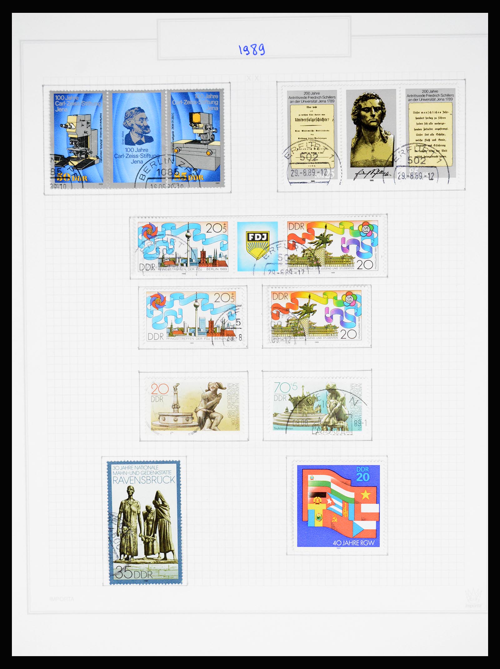 37062 704 - Stamp collection 37062 GDR 1949-1990.