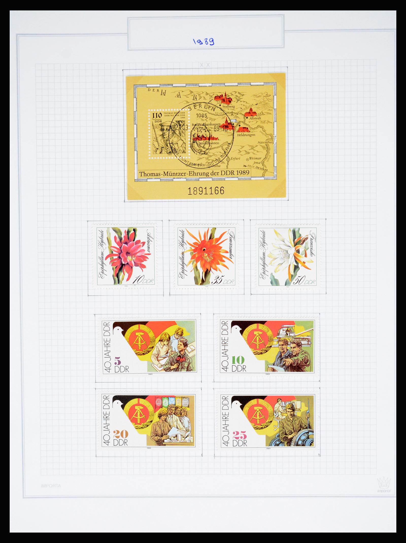 37062 713 - Stamp collection 37062 GDR 1949-1990.
