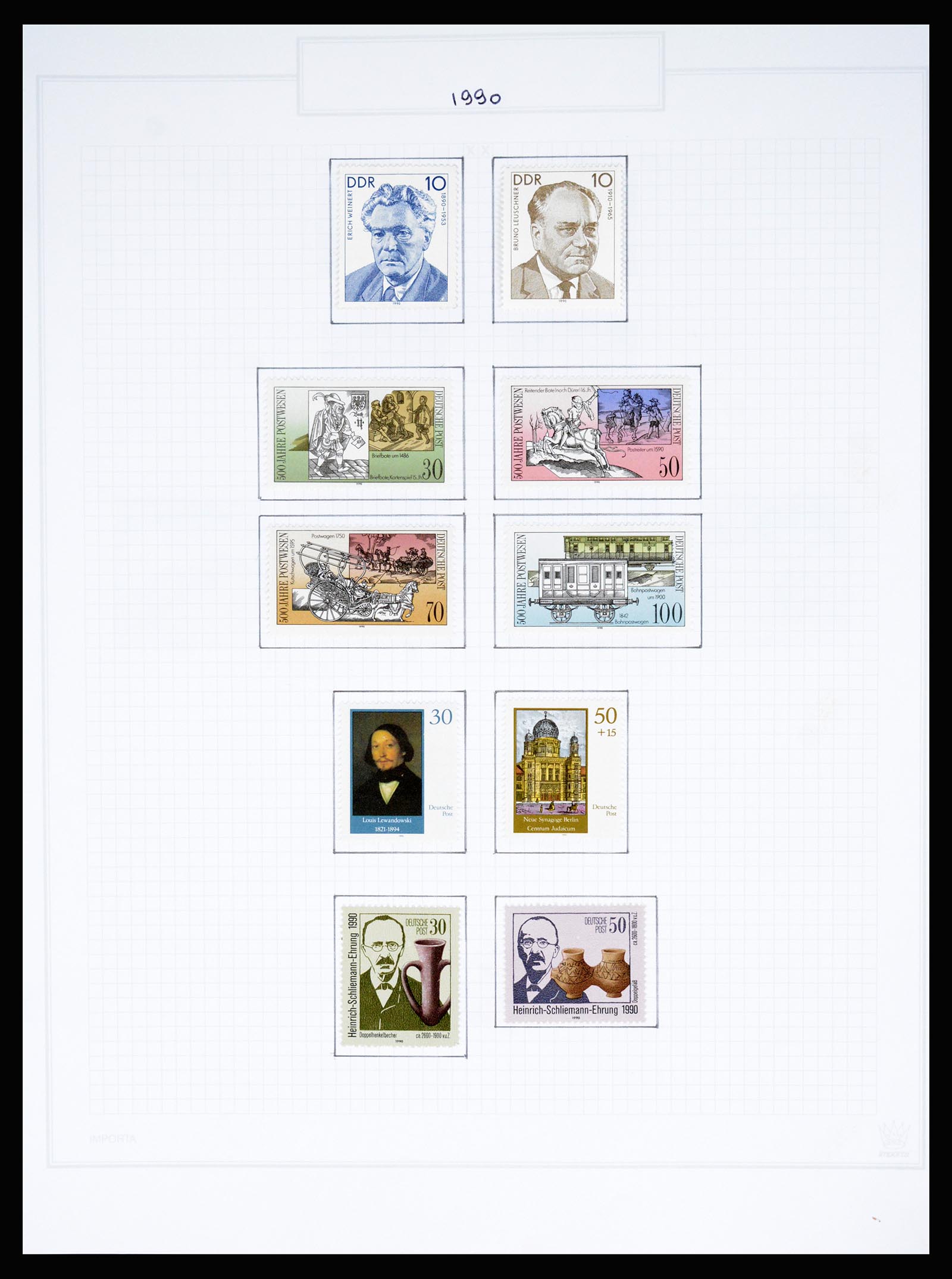 37062 715 - Stamp collection 37062 GDR 1949-1990.