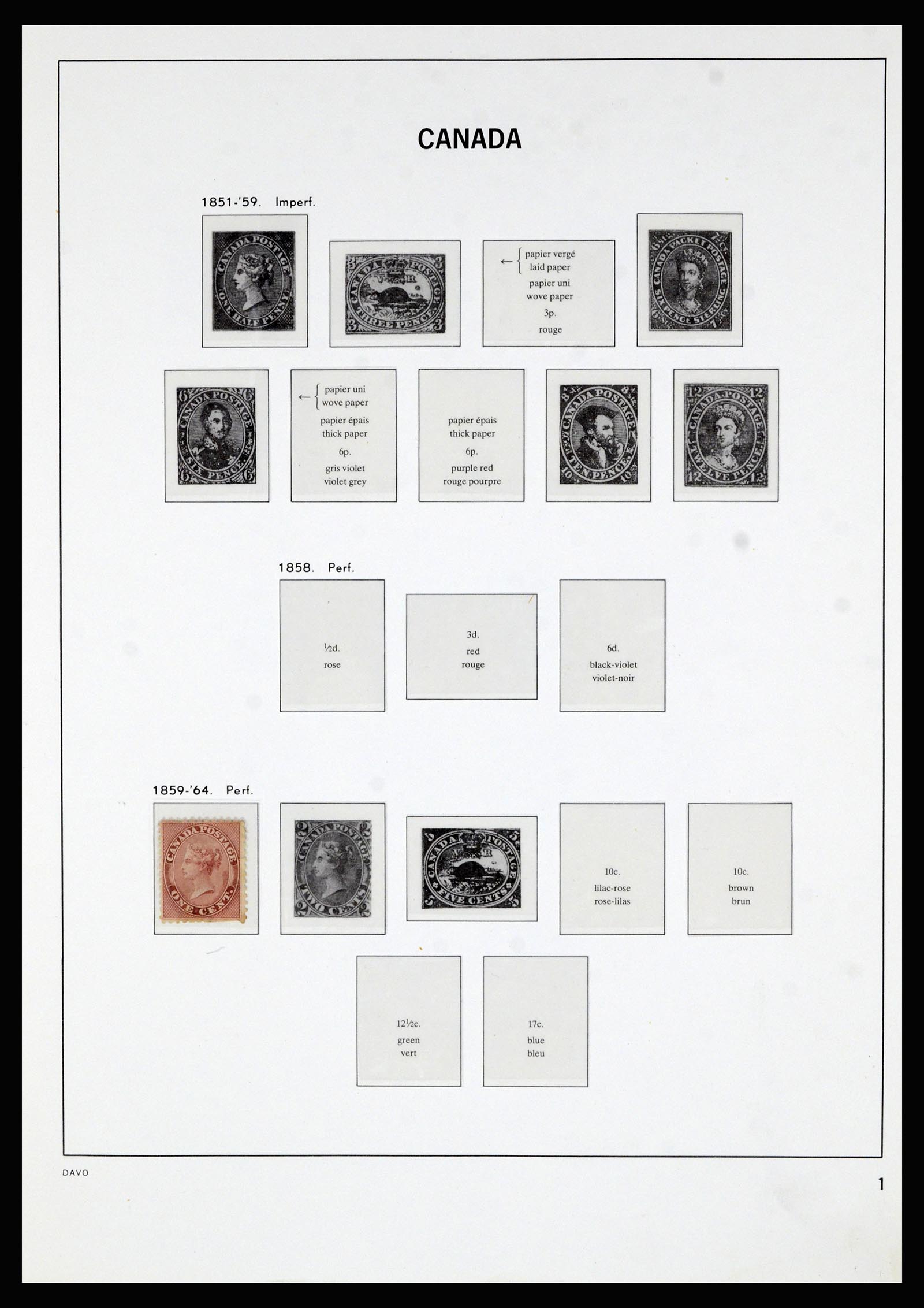37063 001 - Postzegelverzameling 37063 Canada 1859-1985.