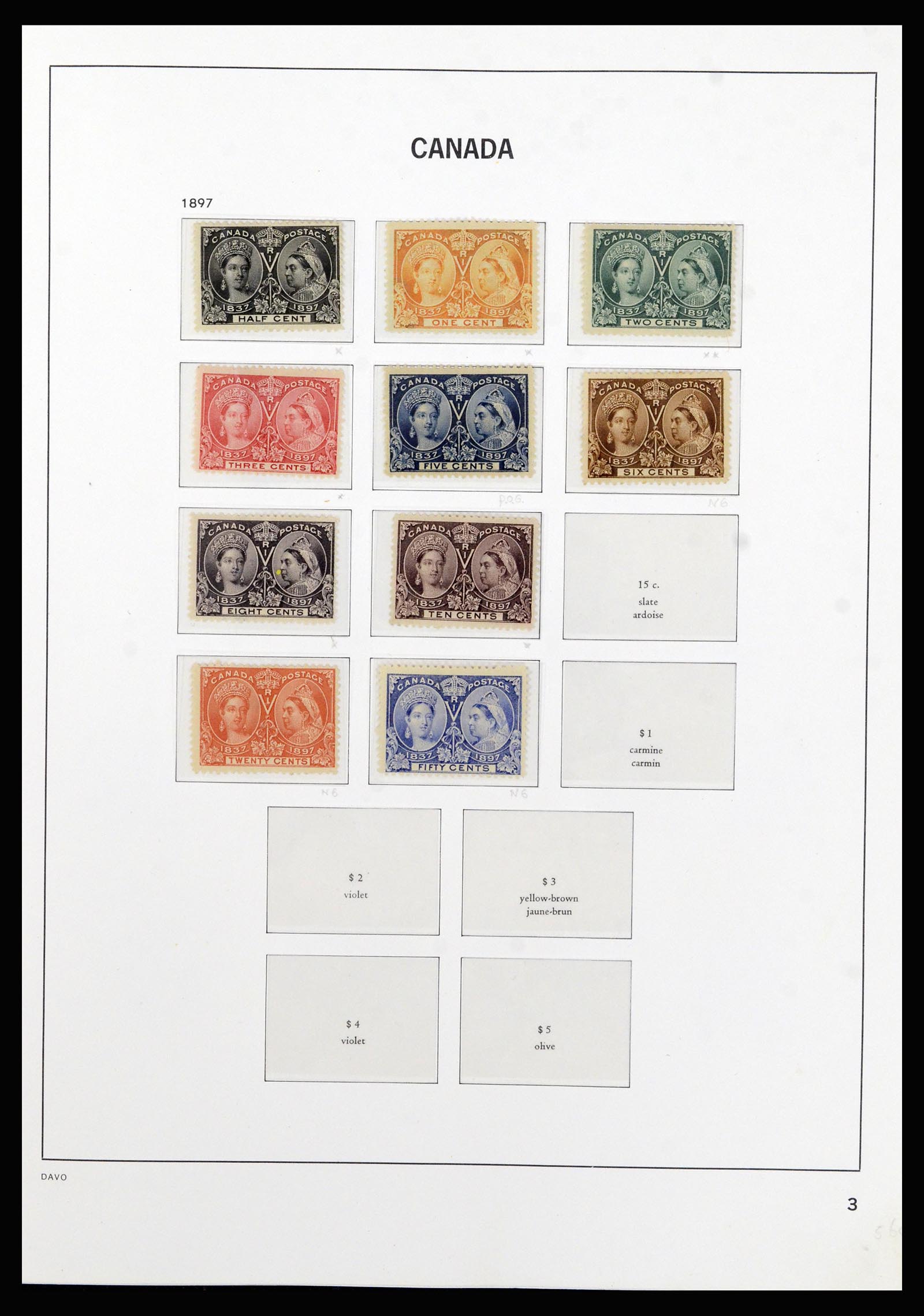 37063 003 - Postzegelverzameling 37063 Canada 1859-1985.