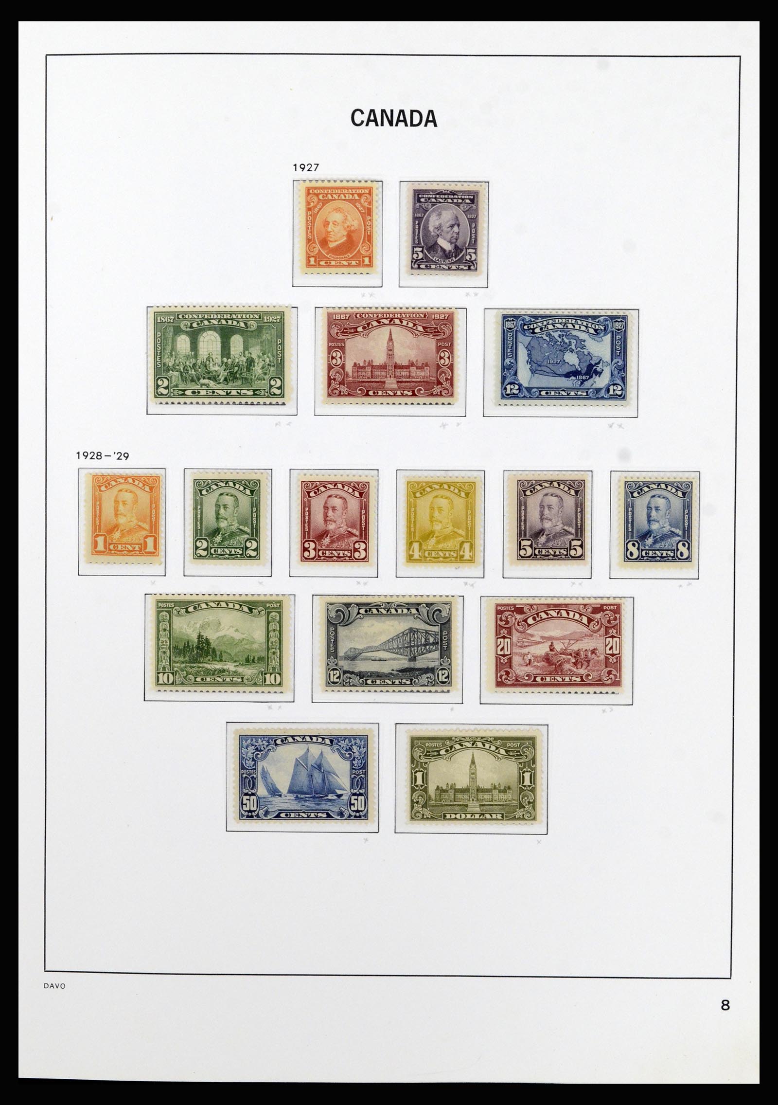 37063 010 - Postzegelverzameling 37063 Canada 1859-1985.