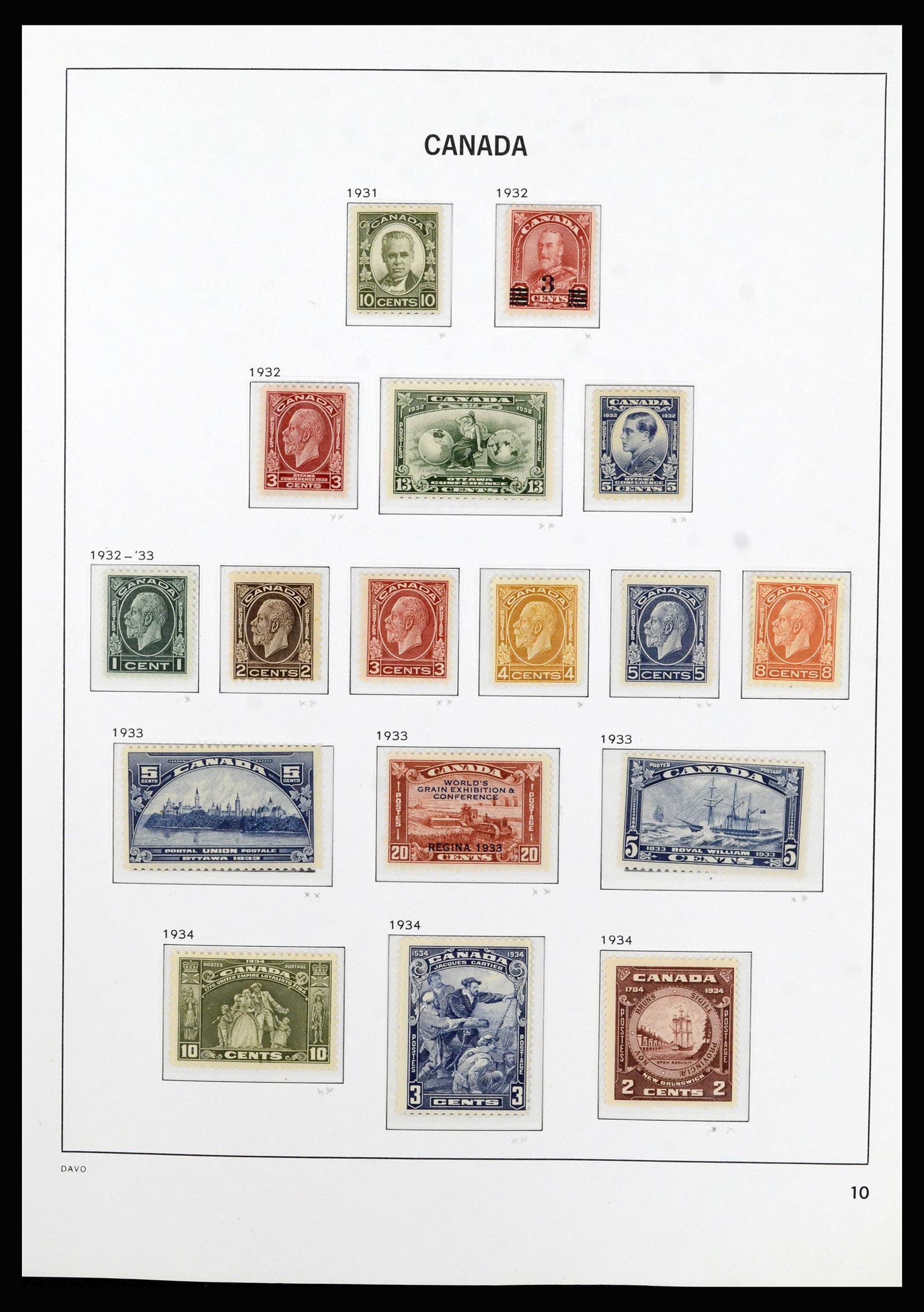 37063 012 - Postzegelverzameling 37063 Canada 1859-1985.