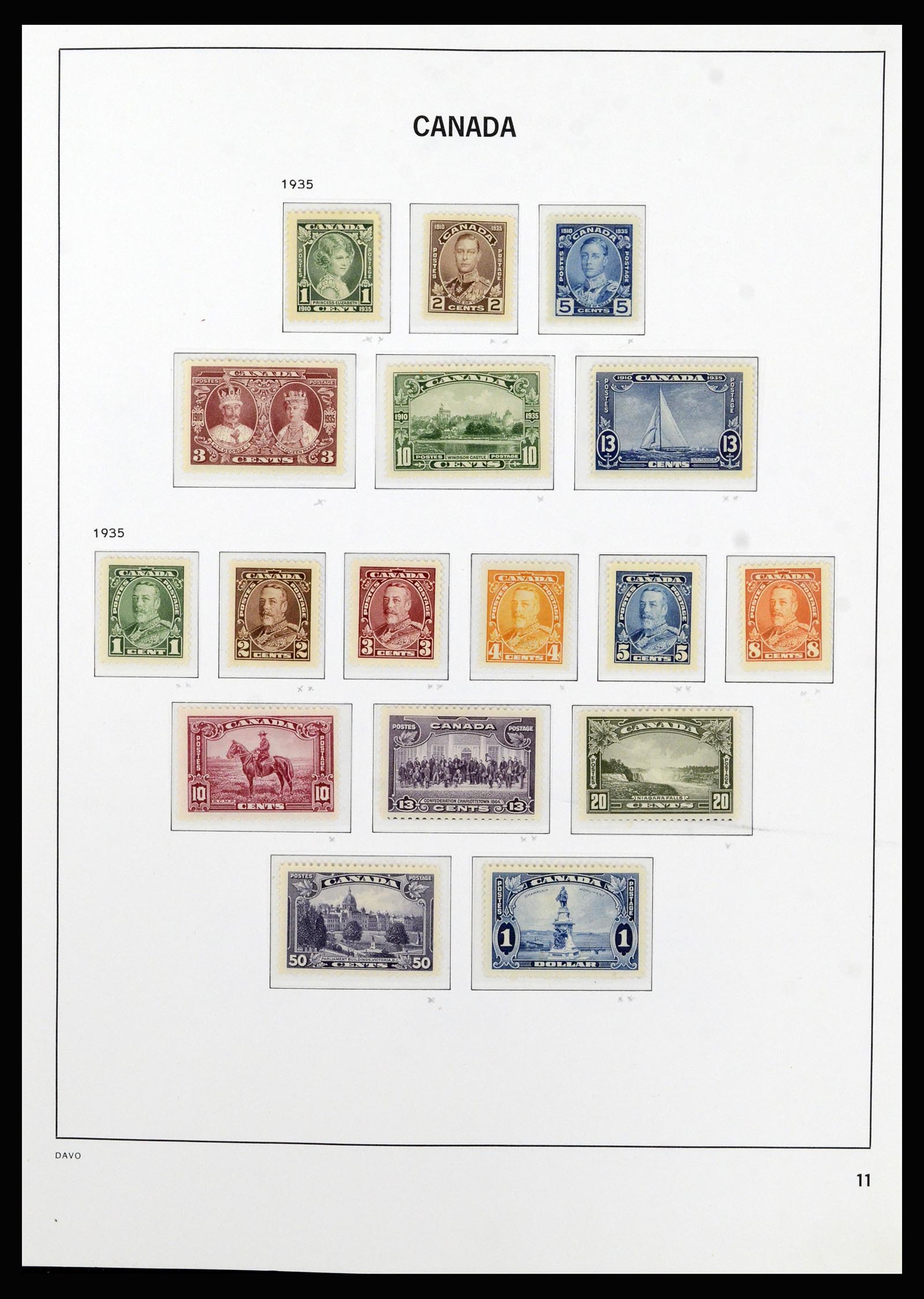 37063 014 - Postzegelverzameling 37063 Canada 1859-1985.