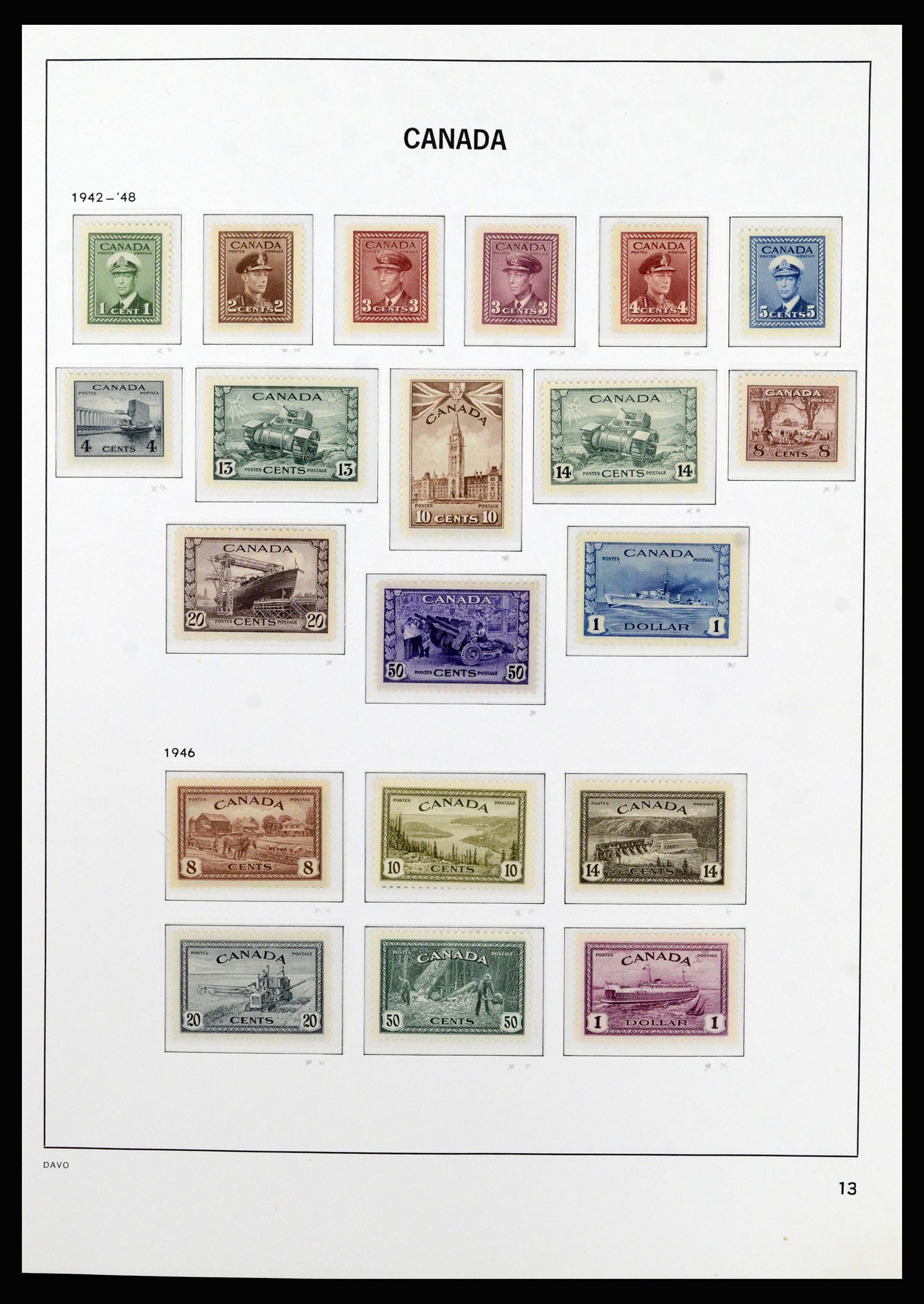 37063 016 - Stamp collection 37063 Canada 1859-1985.