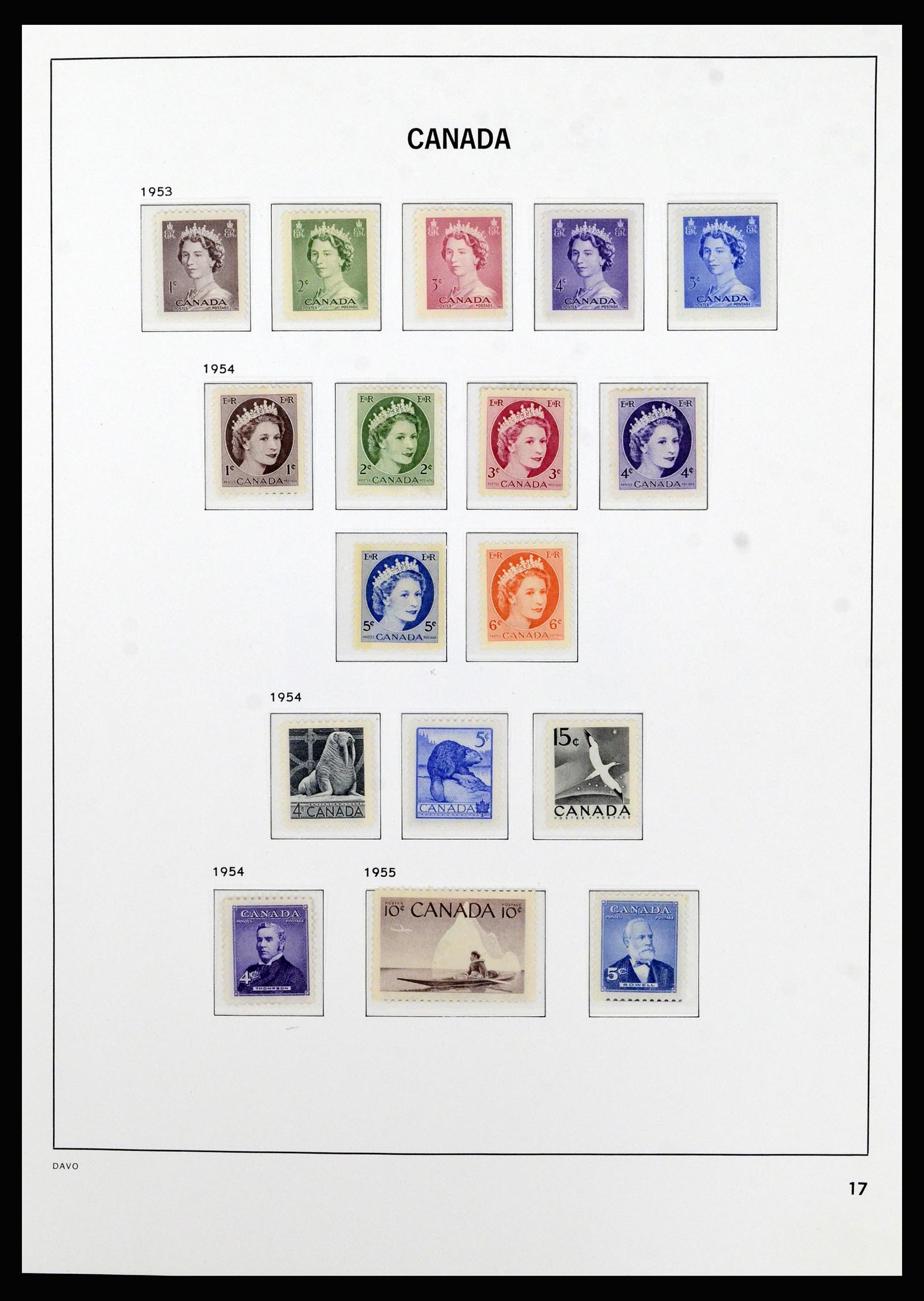 37063 022 - Postzegelverzameling 37063 Canada 1859-1985.