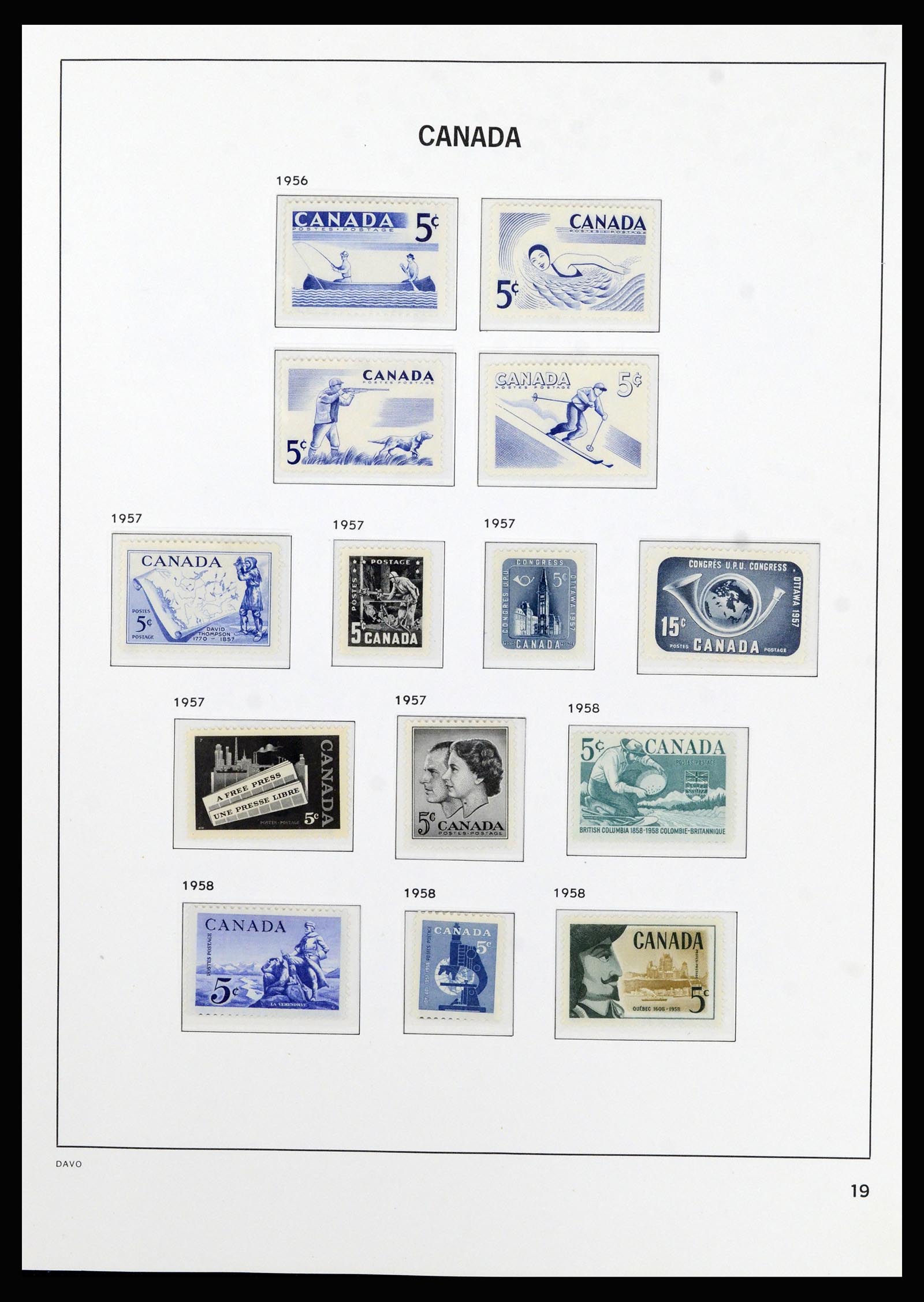 37063 025 - Postzegelverzameling 37063 Canada 1859-1985.