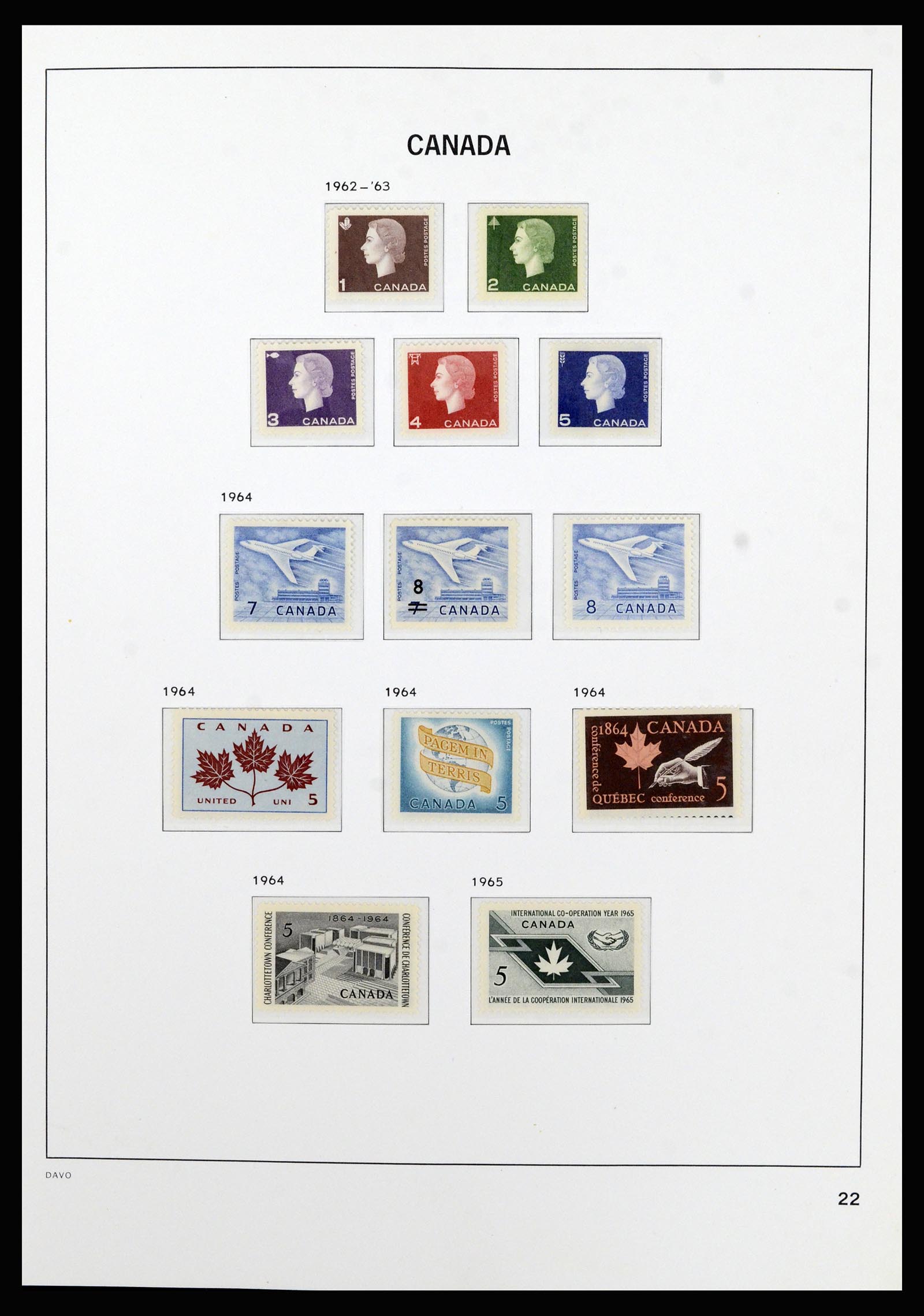37063 028 - Postzegelverzameling 37063 Canada 1859-1985.