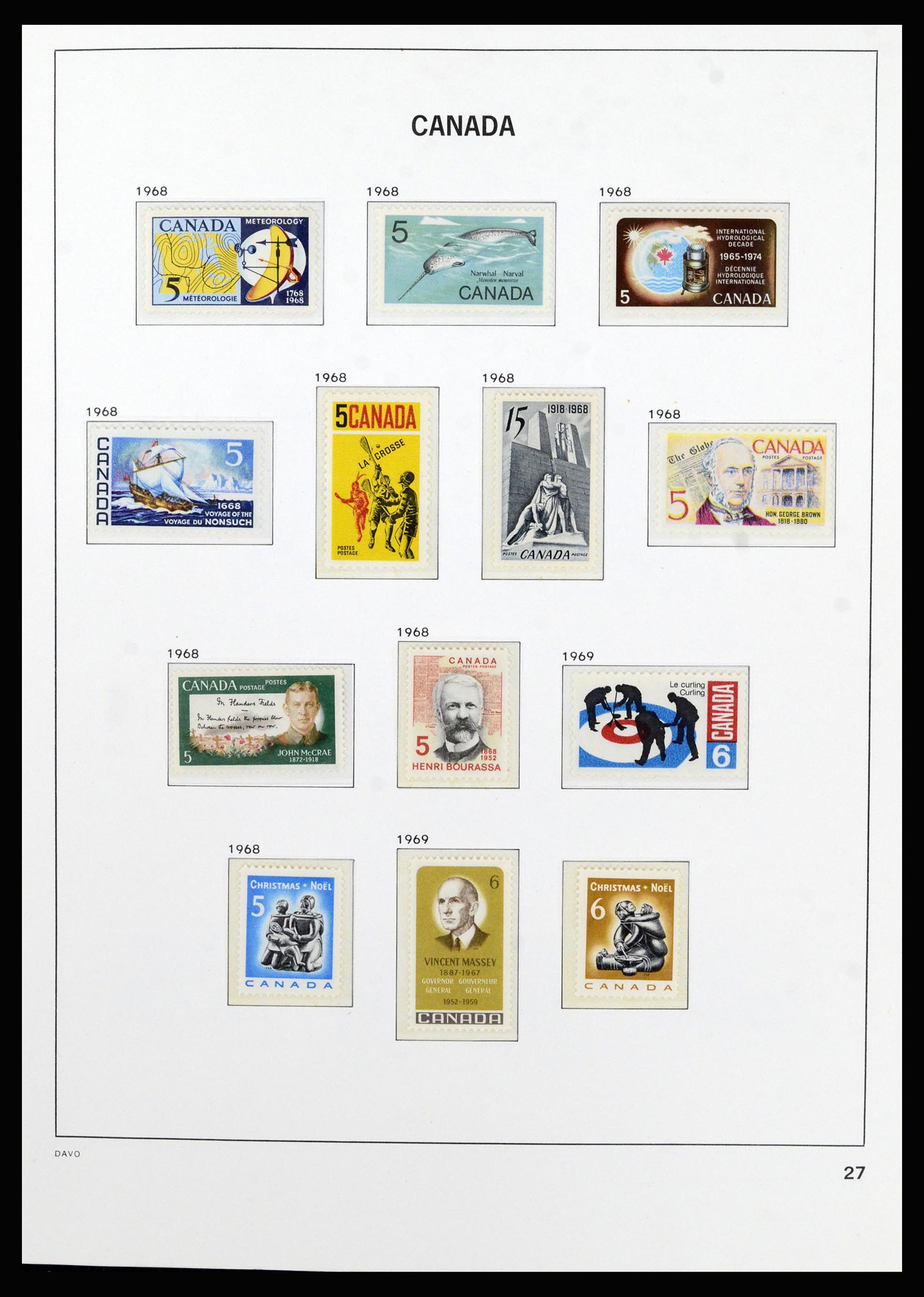 37063 035 - Postzegelverzameling 37063 Canada 1859-1985.