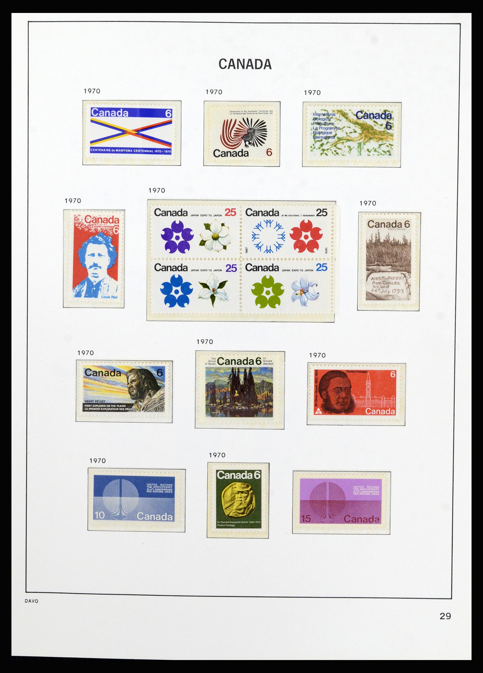 37063 037 - Postzegelverzameling 37063 Canada 1859-1985.