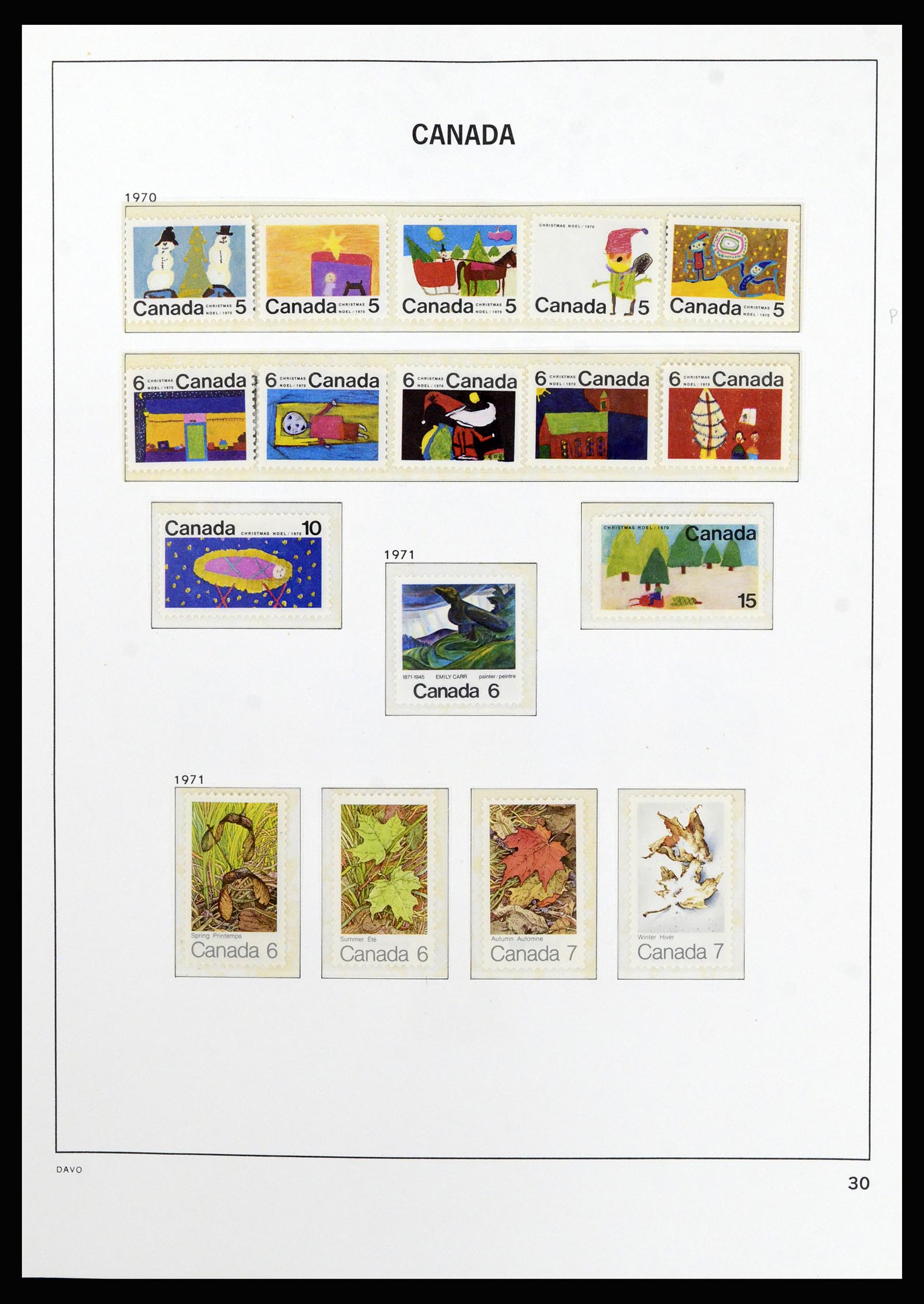 37063 038 - Postzegelverzameling 37063 Canada 1859-1985.