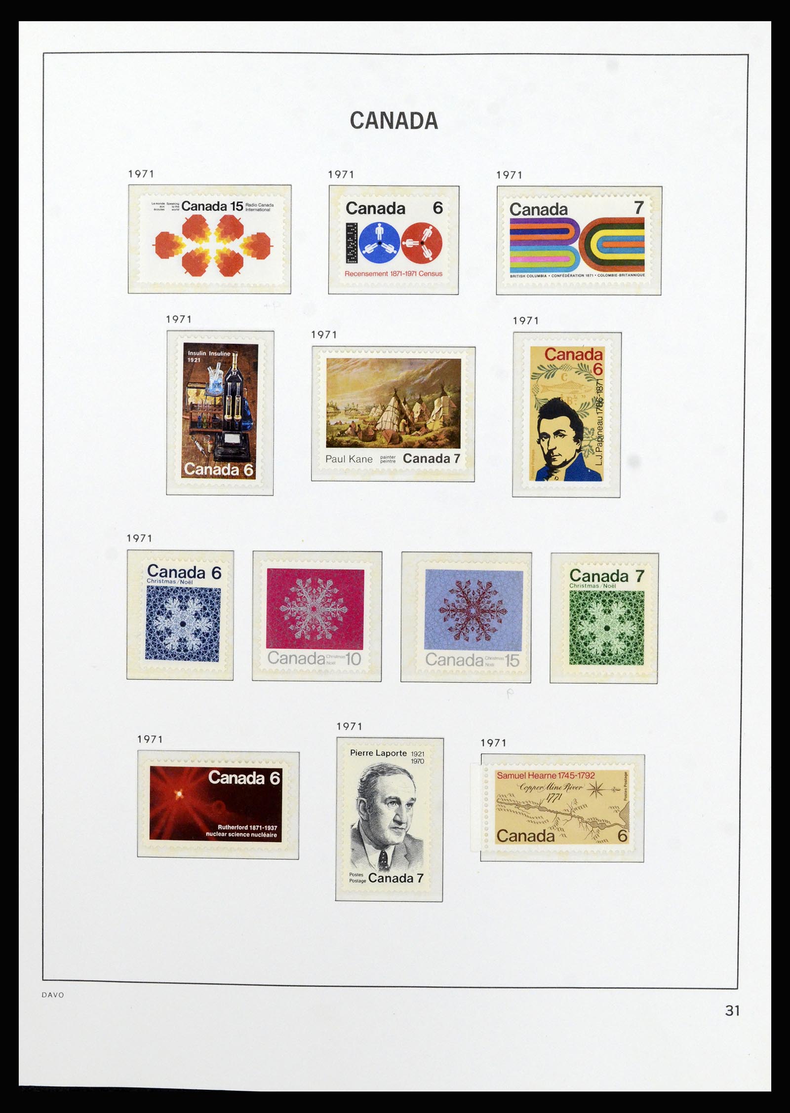 37063 039 - Postzegelverzameling 37063 Canada 1859-1985.